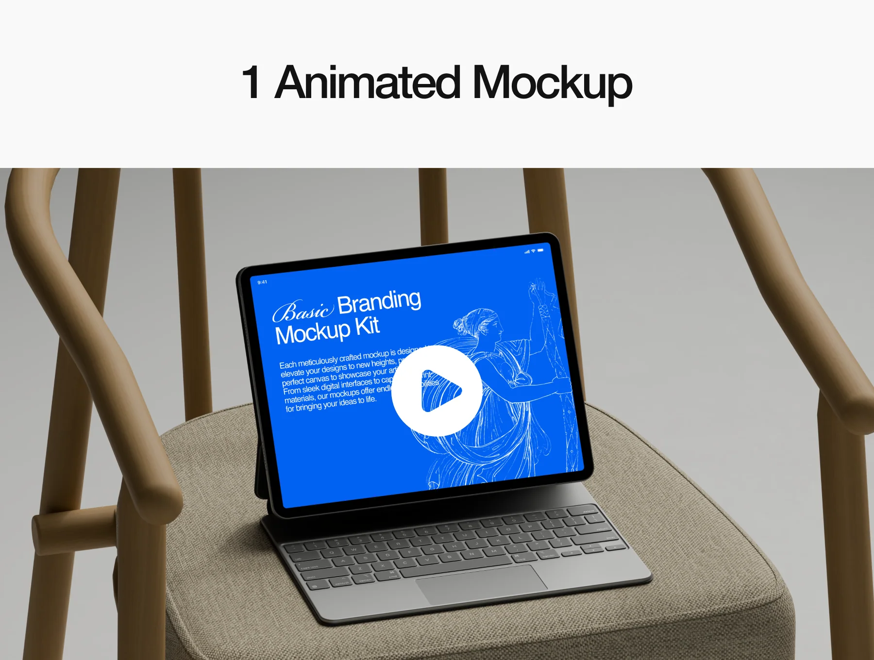 iPad Mockups - Basic Branding Mockup Kit 3