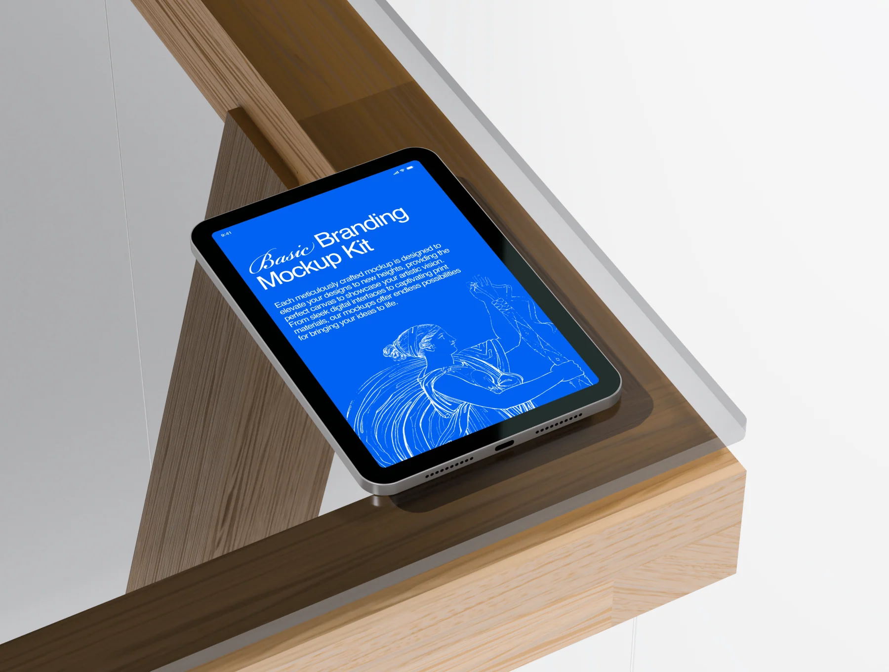 iPad Mockups - Basic Branding Mockup Kit 4