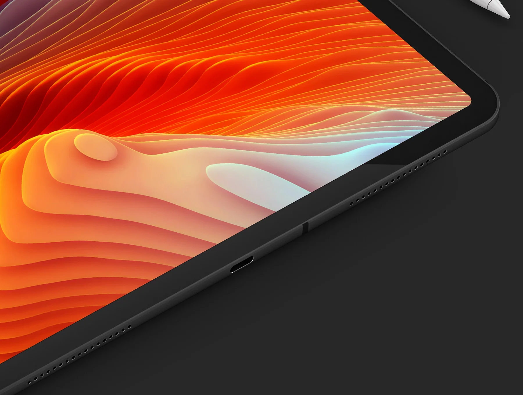 iPad Pro and Apple Pencil 3D Model 4