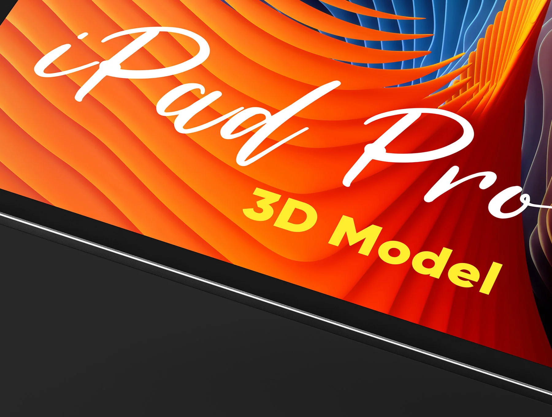 iPad Pro and Apple Pencil 3D Model 6