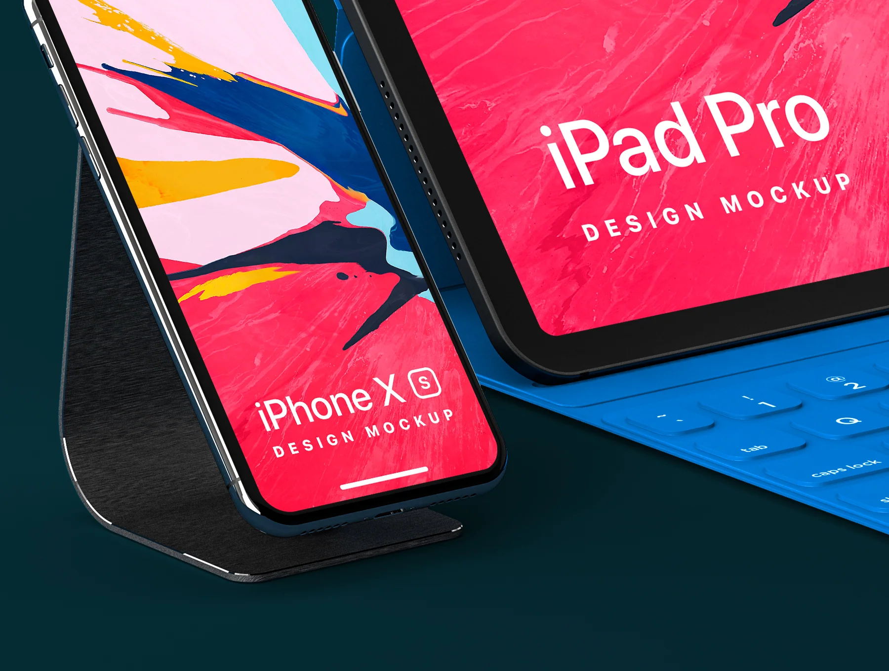 iPad Pro iPhone XS Mockup 4