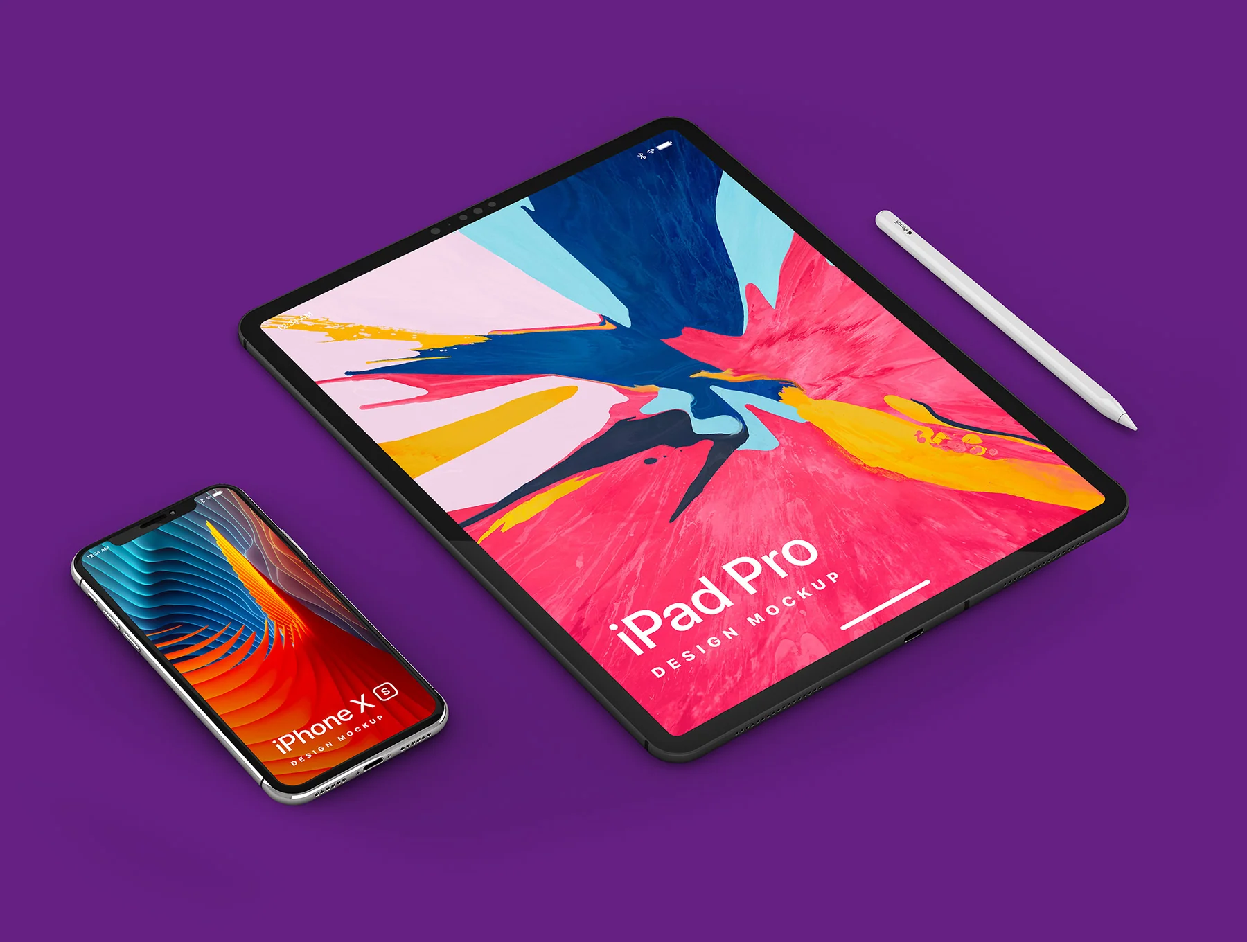 iPad Pro iPhone XS Mockup 02 3
