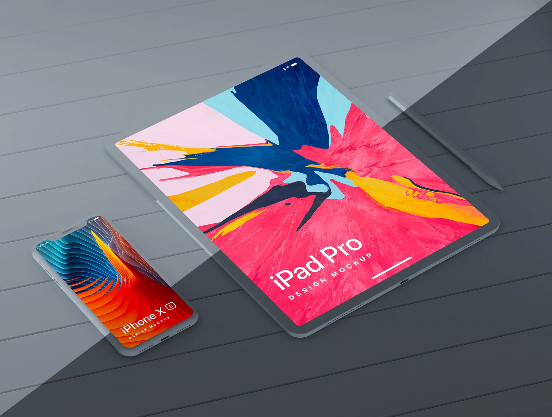 iPad Pro iPhone XS Mockup 02 5