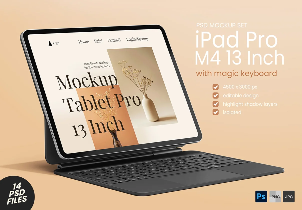 iPad Pro M4 13 Inch Display + Keyboard Pack