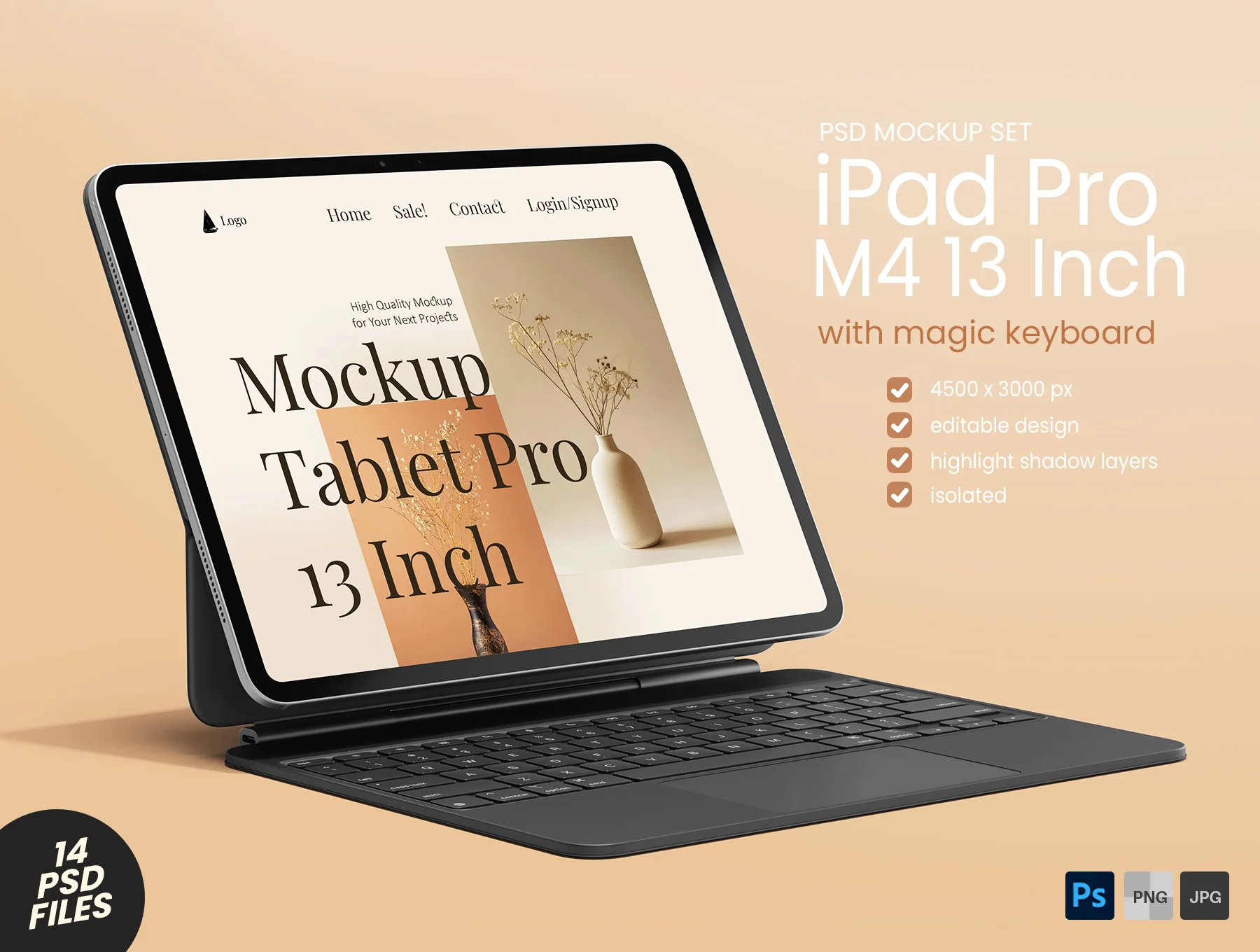iPad Pro M4 13 Inch Display + Keyboard Pack
