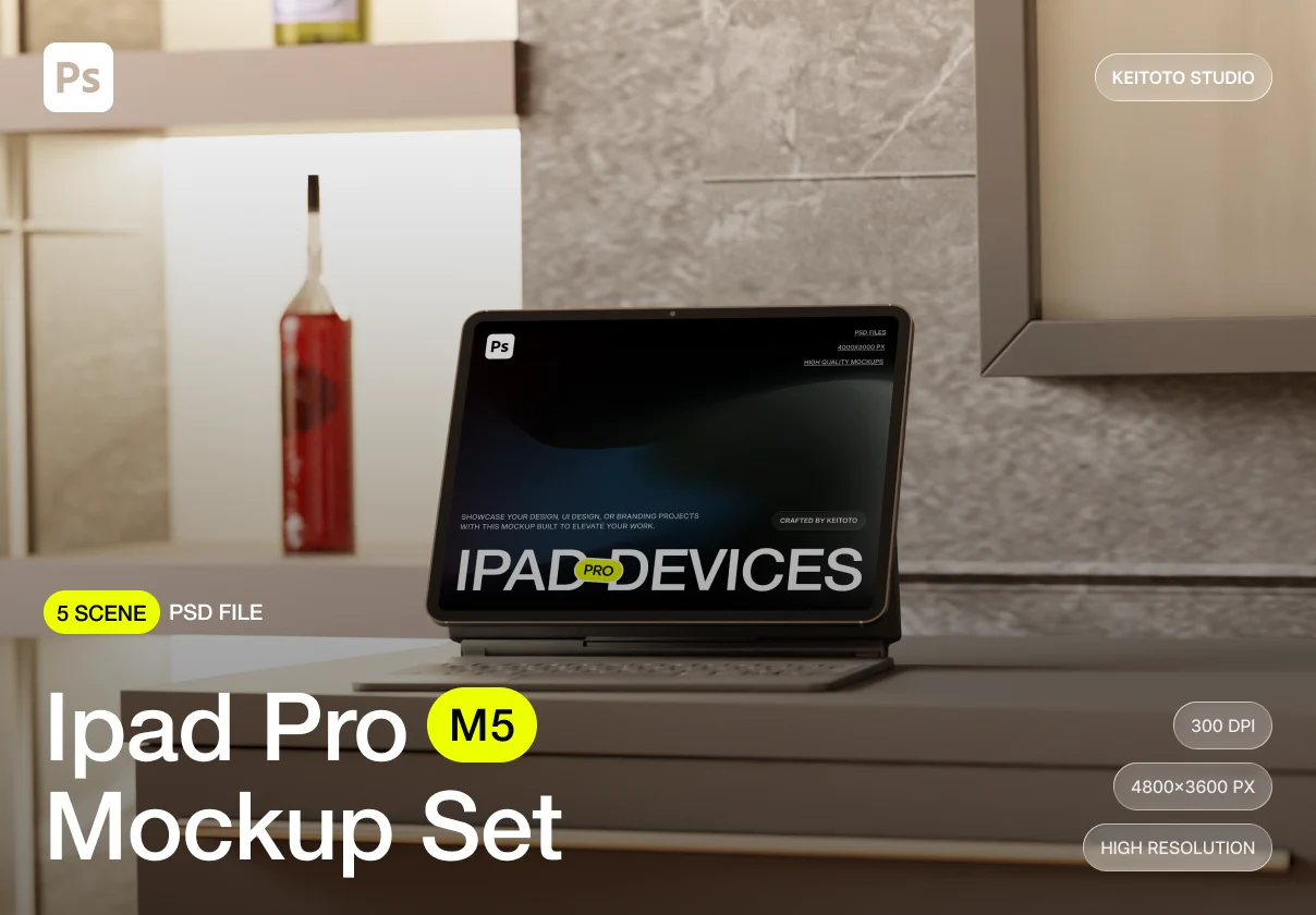 iPad Pro Mockup Modern Interior Mood