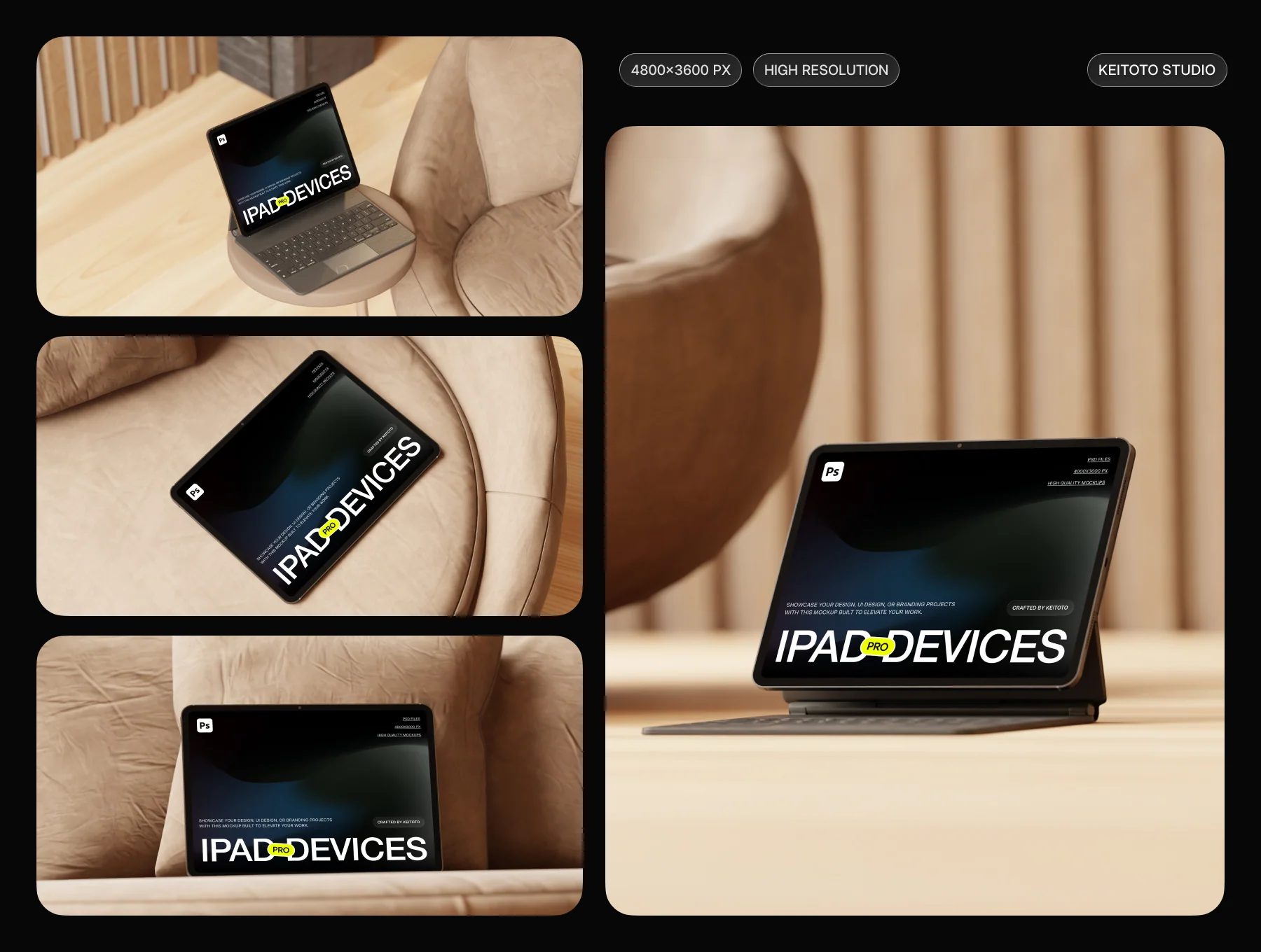 iPad Pro Mockup Modern Interior Mood 2