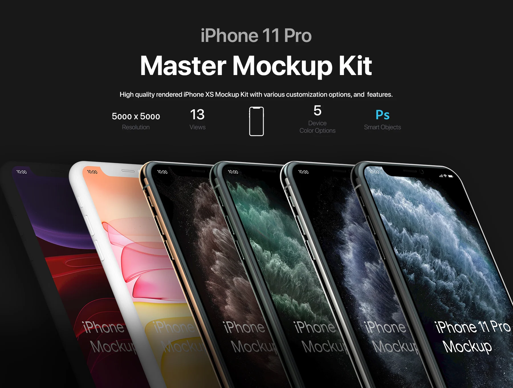 iPhone 11 Pro Master Mockup Kit
