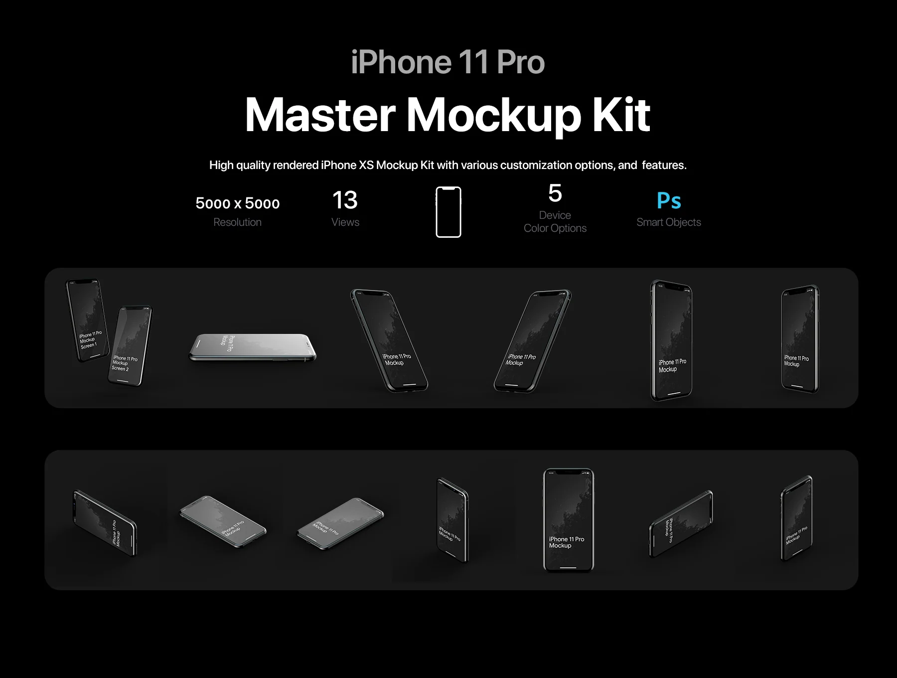 iPhone 11 Pro Master Mockup Kit 6
