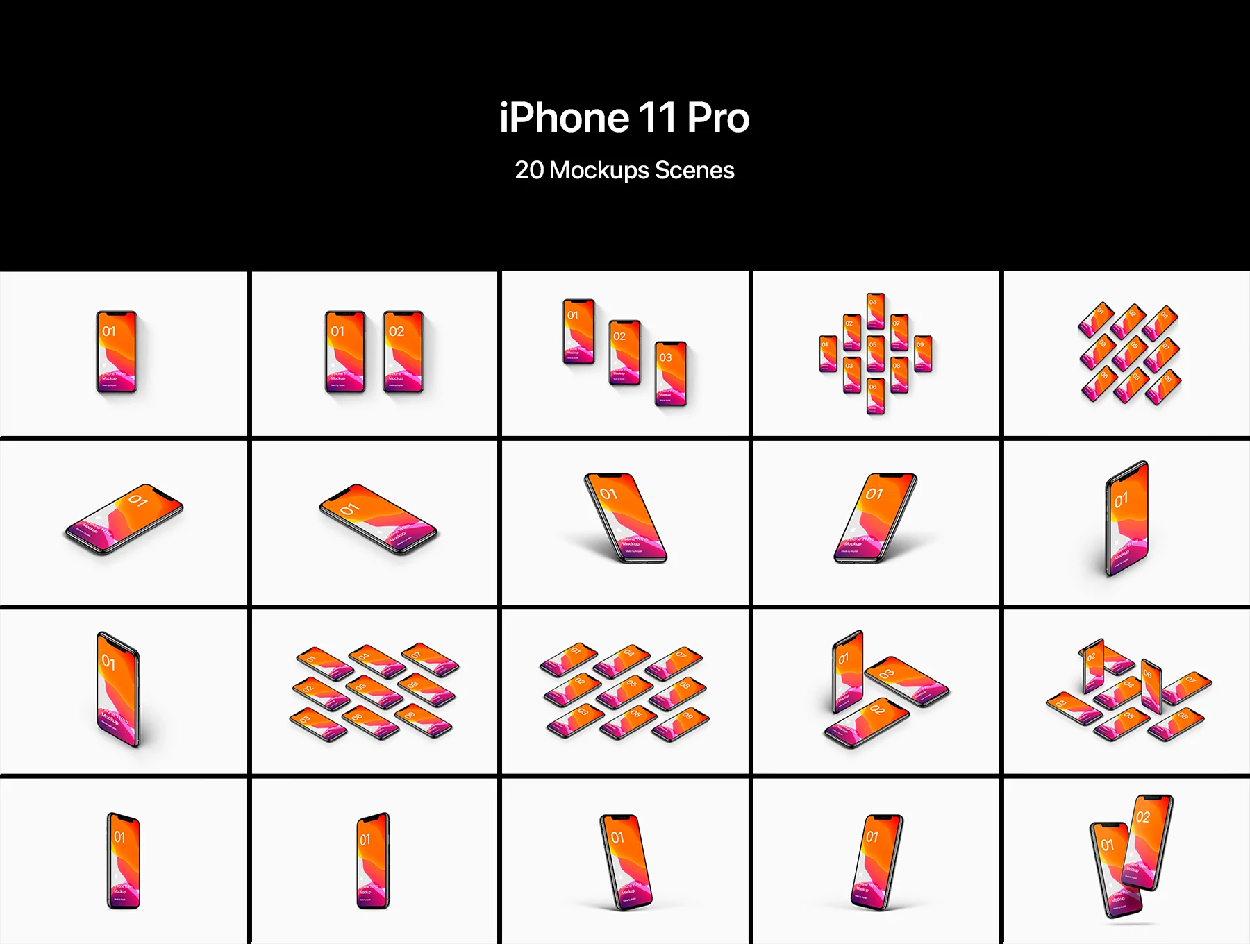 iPhone 11 Pro - 20 Mockups 2