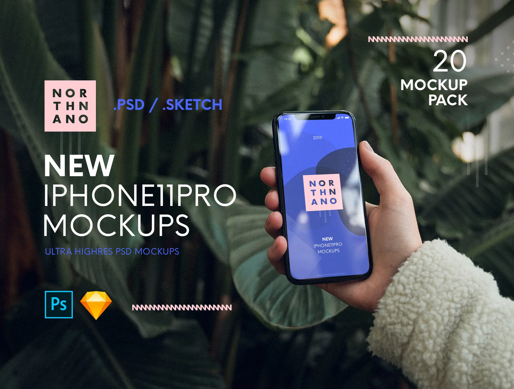 iPhone 11 Pro PSD/SKETCH Mockups