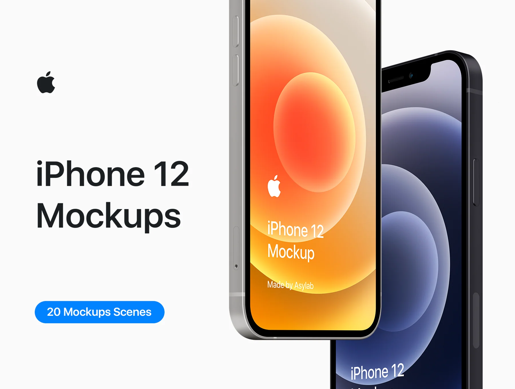 iPhone 12 - 20 Mockups Scenes
