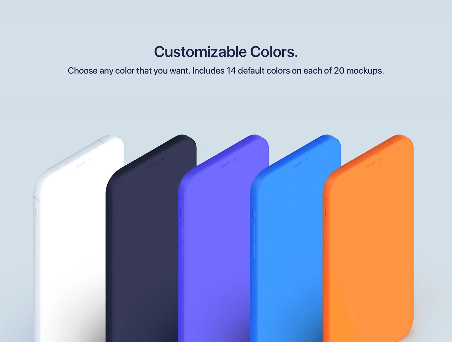 iPhone 12 Pro - 20 Clay Mockups Scenes 3
