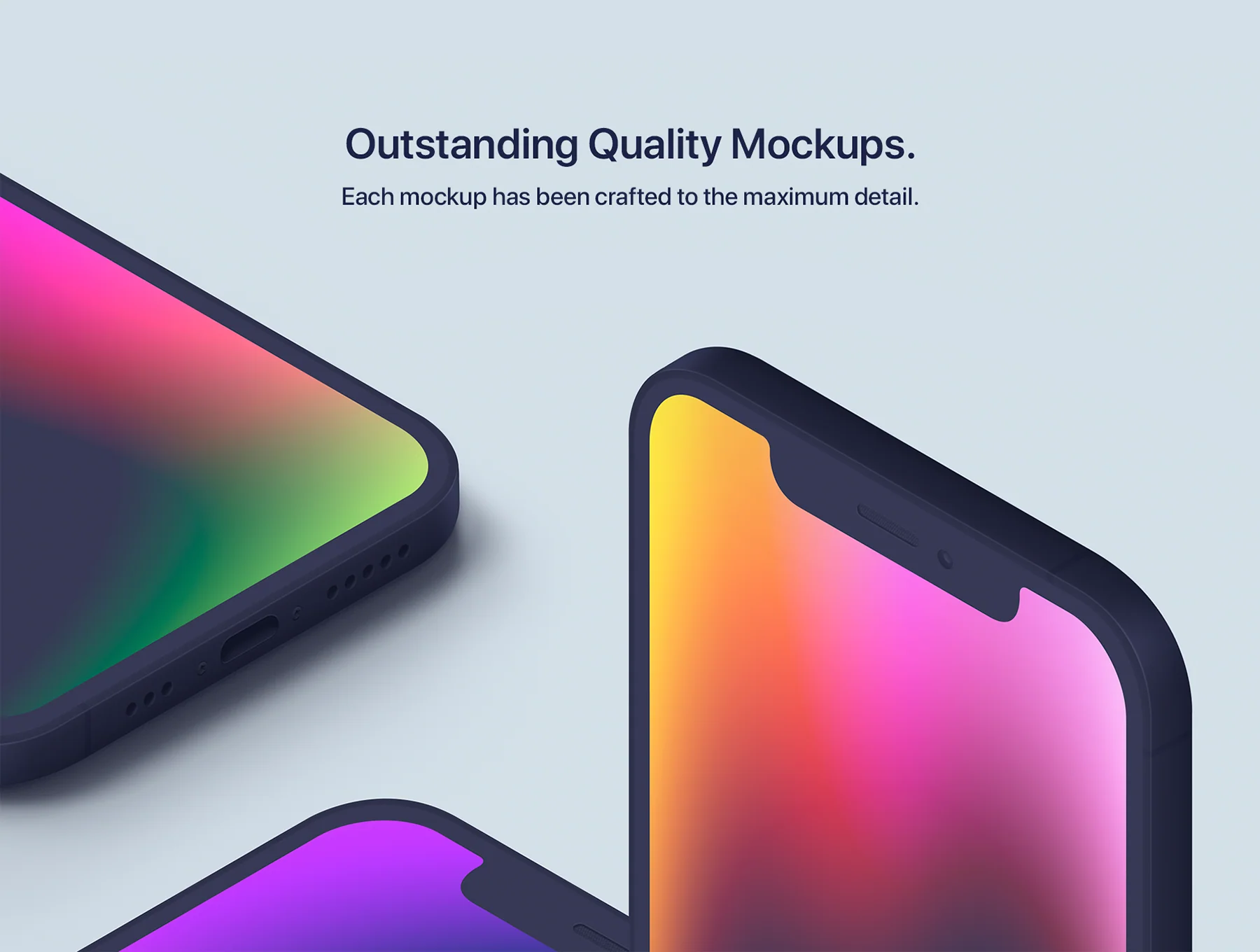 iPhone 12 Pro - 20 Clay Mockups Scenes 4