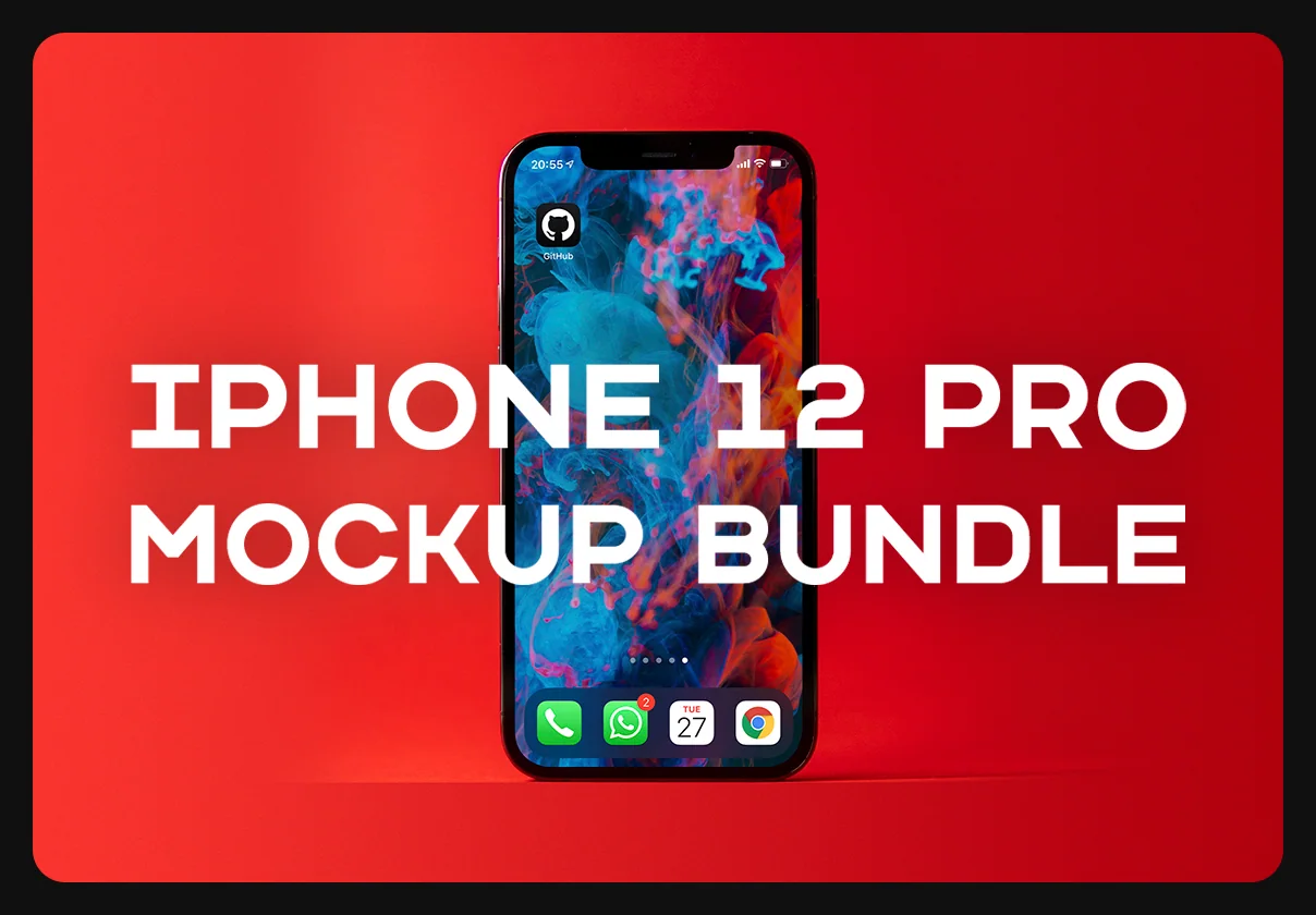 iPhone 12 Pro mockup bundle