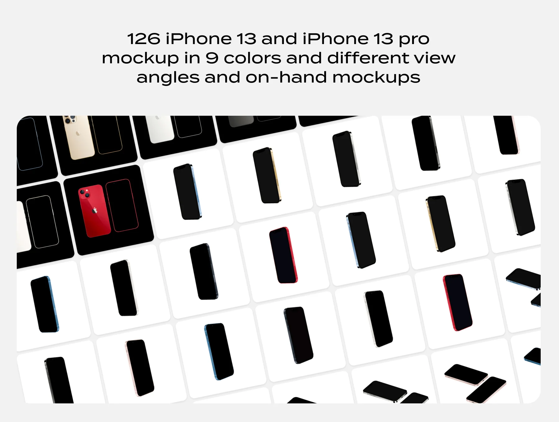 iPhone 13 mockups for figma & photoshop & sketch 7