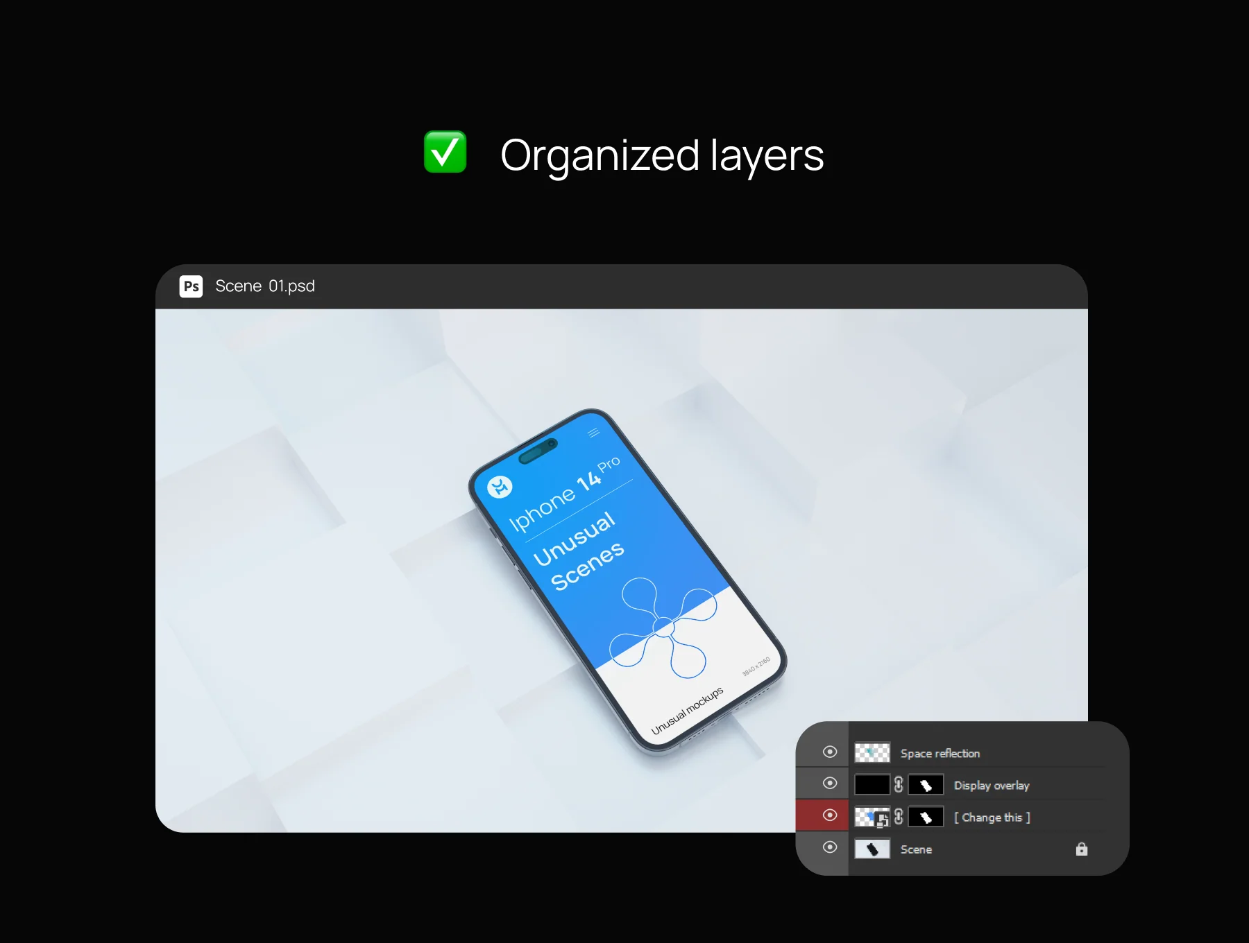 Iphone 14 pro - Blocky Mockup 5
