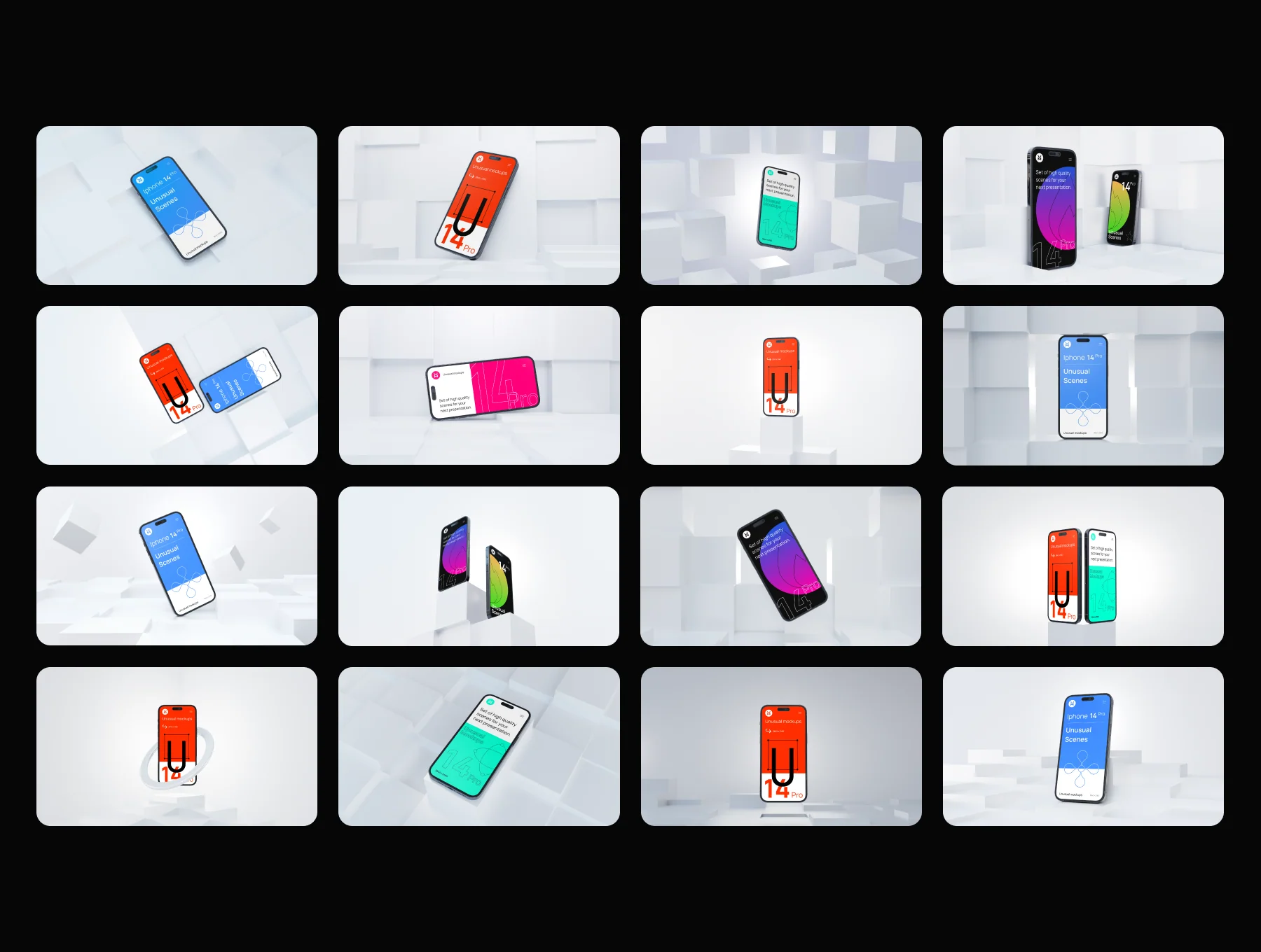 Iphone 14 pro - Blocky Mockup 6