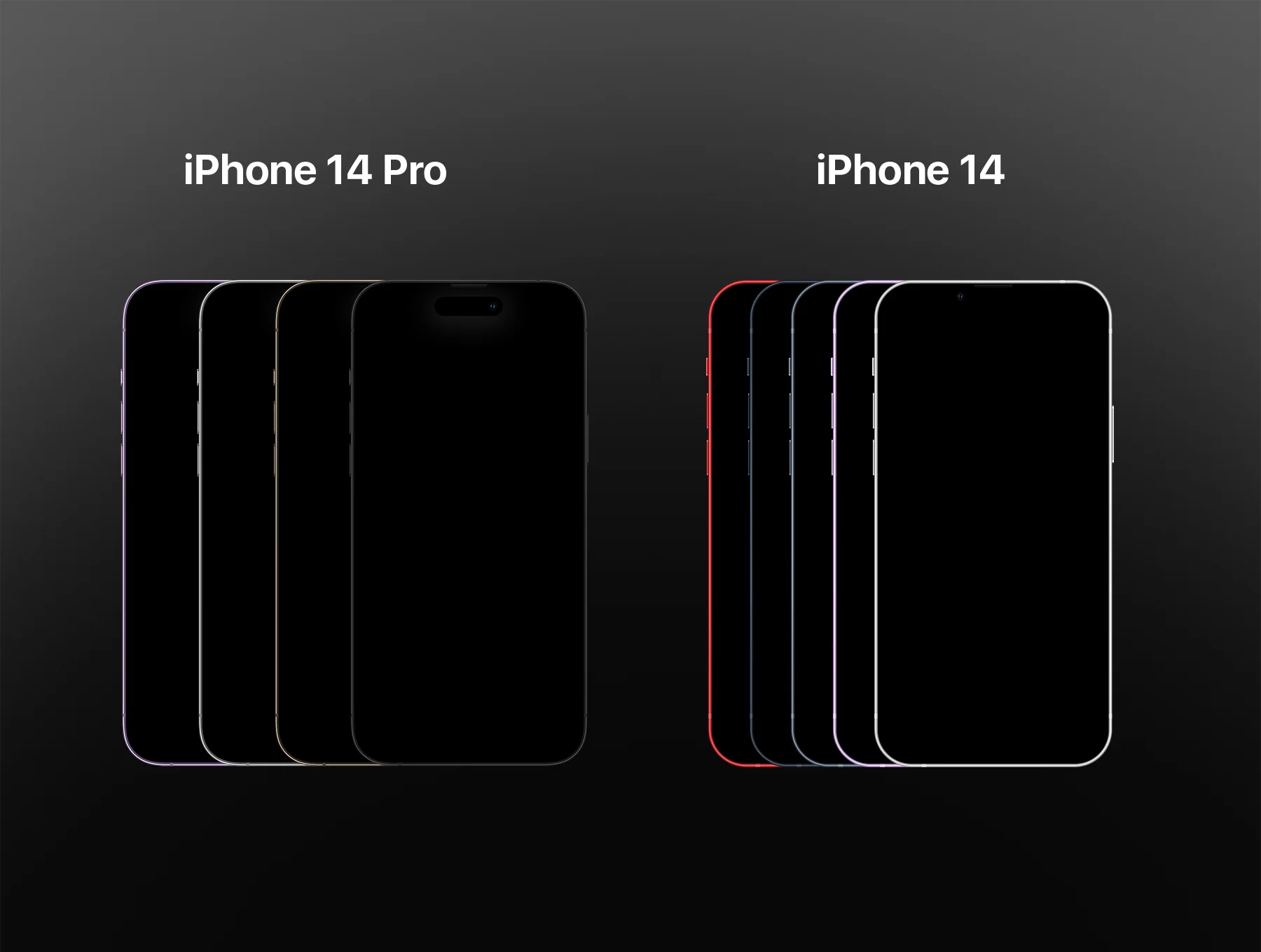 iPhone 14 Pro & iPhone 14 - 2 Hands Mockups 3
