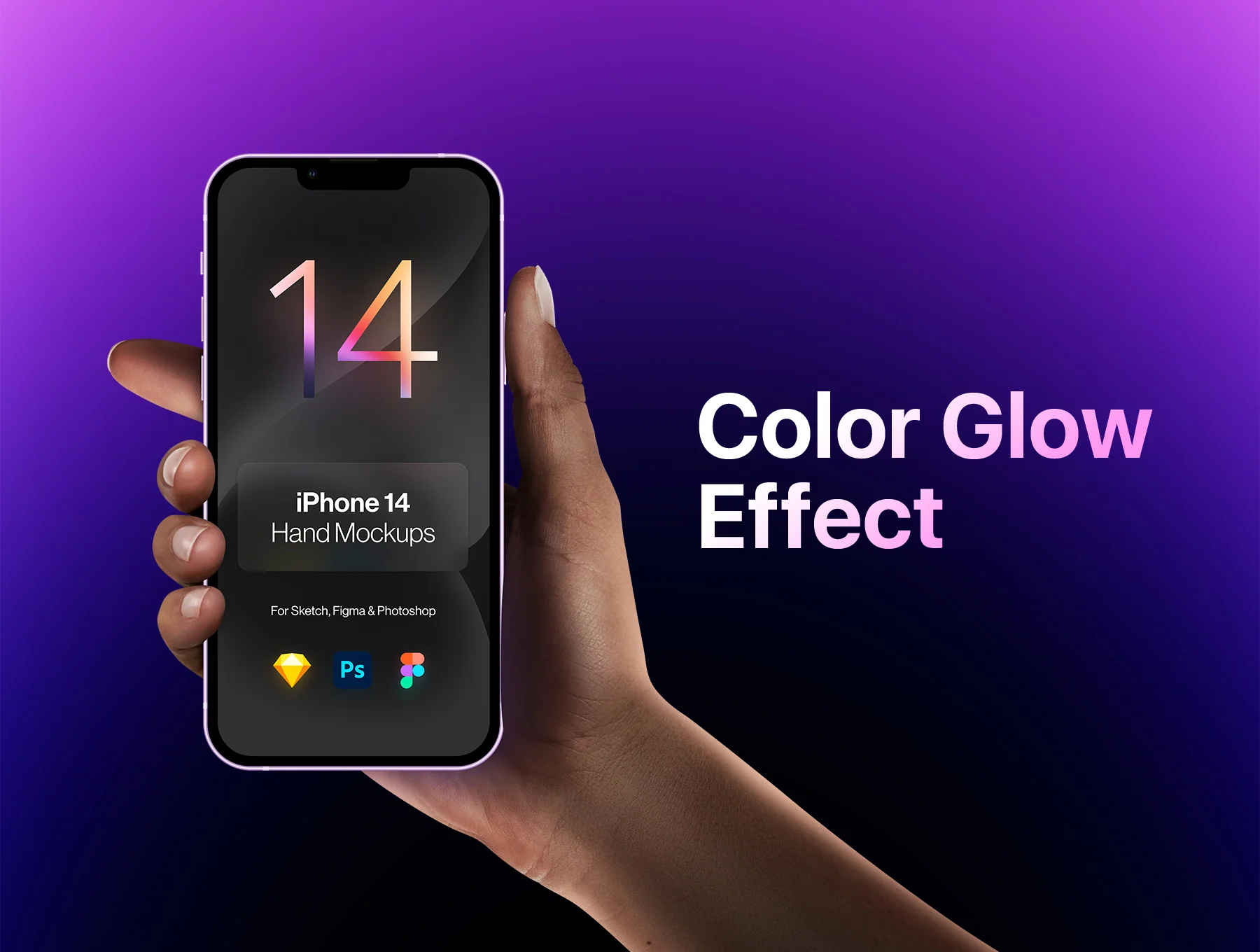 iPhone 14 Pro & iPhone 14 - 2 Hands Mockups 4