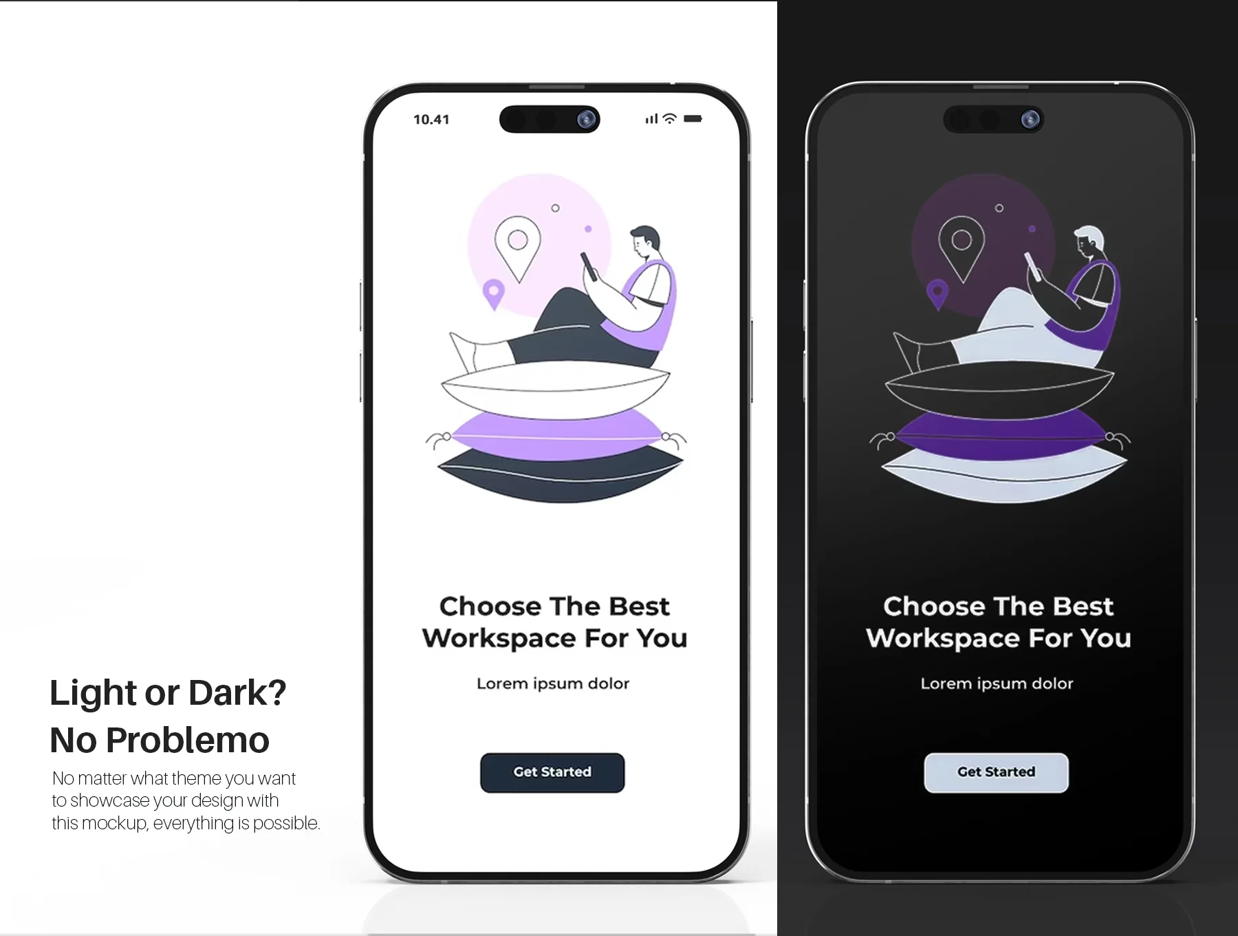 iPhone 14 Pro Max PSD Mockup Set 5
