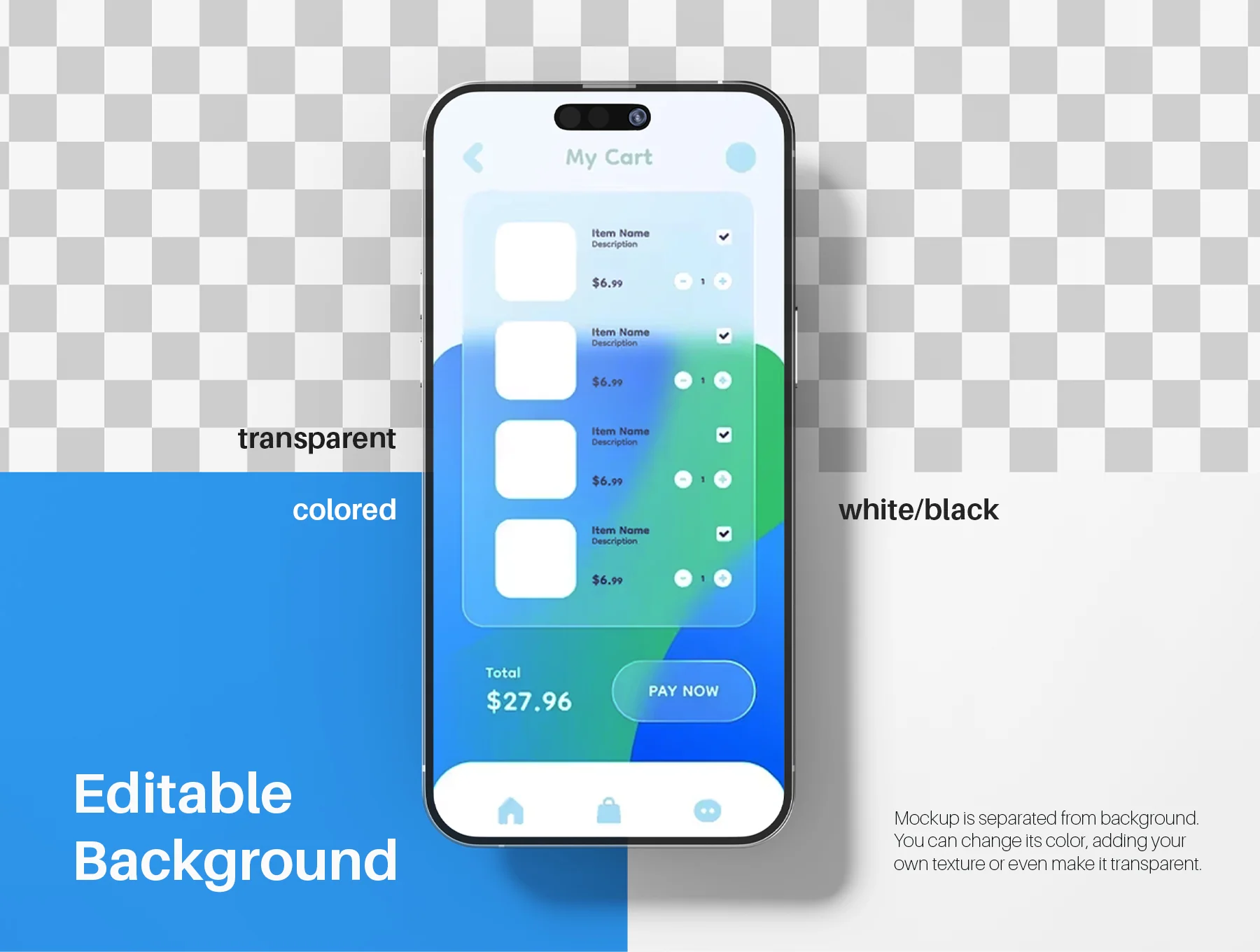 iPhone 14 Pro Max PSD Mockup Set 6