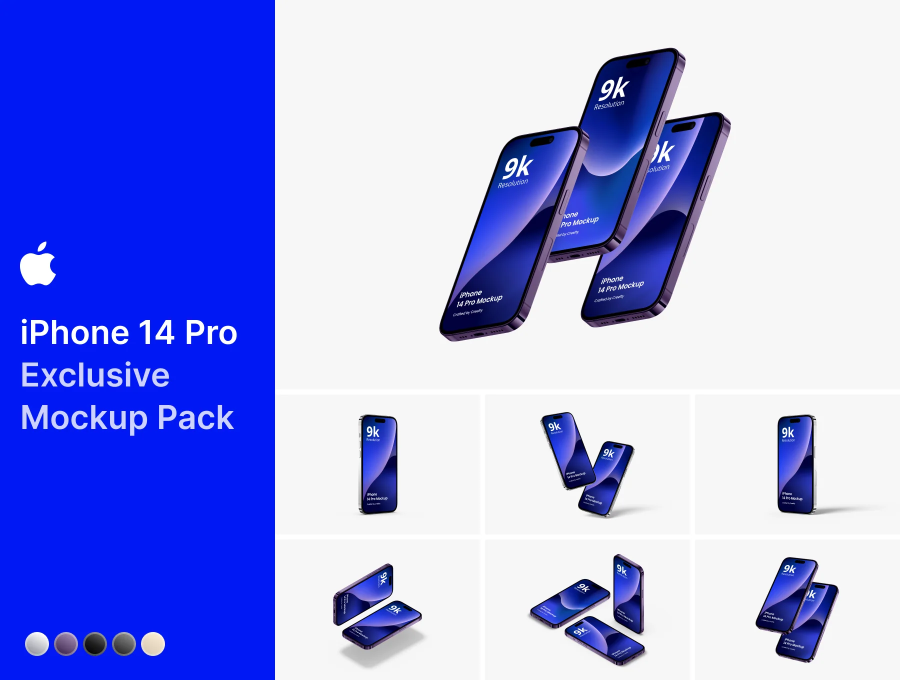 iPhone 14 Pro Mockup - 70 High Quality PSD Mockups