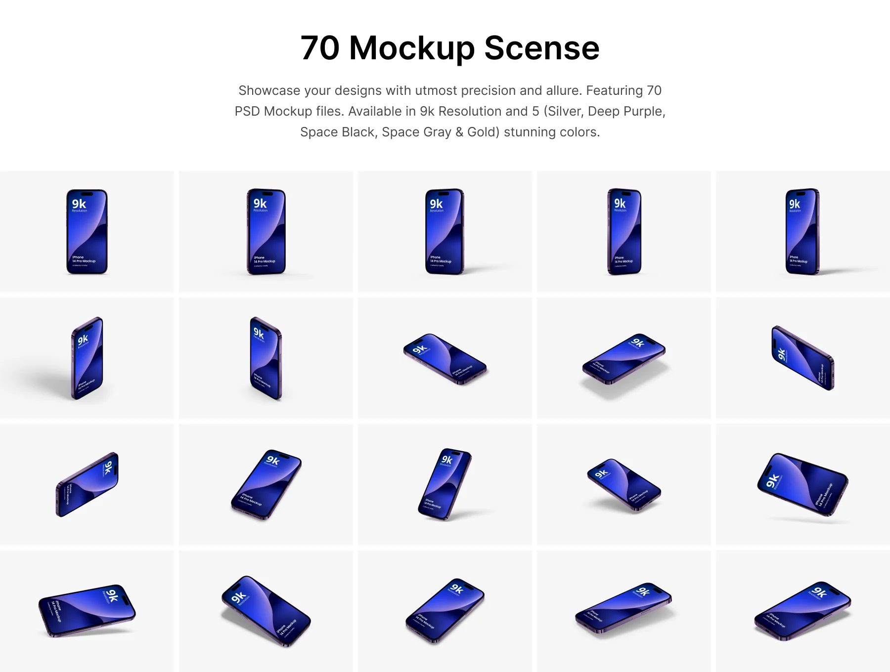 iPhone 14 Pro Mockup - 70 High Quality PSD Mockups 2