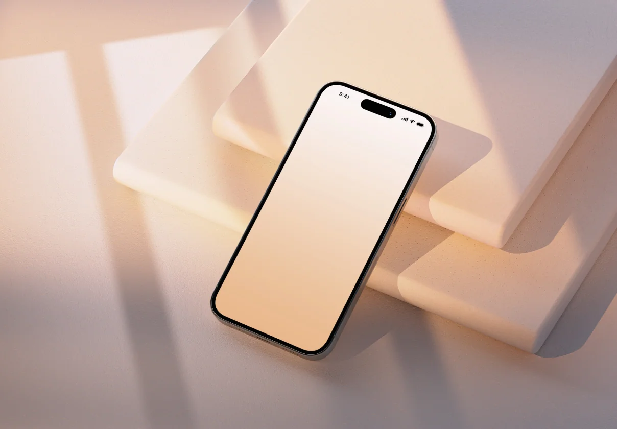 iPhone 14 Pro Natural Sunlight Mockup Scene