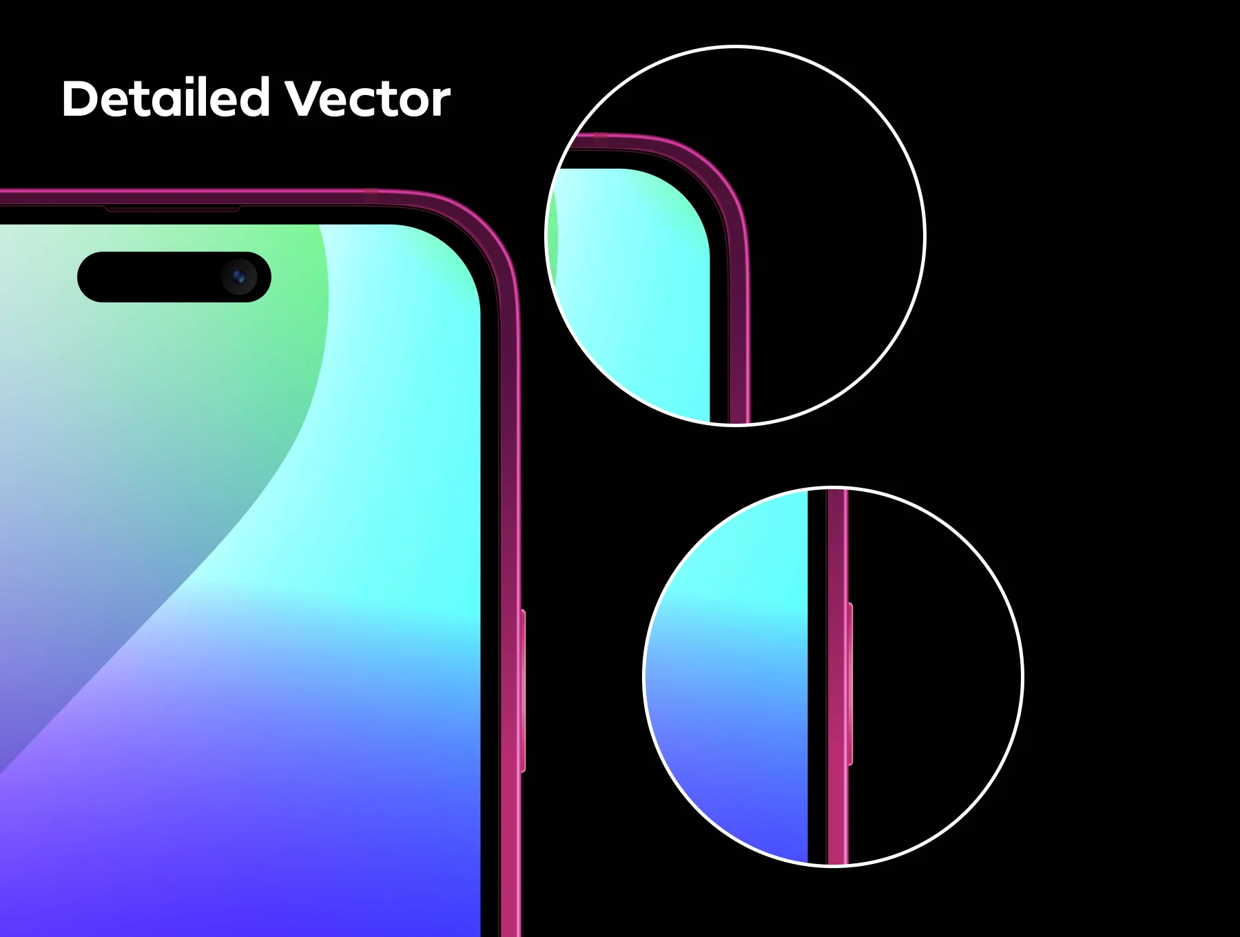 iPhone 14 Pro Vector Mockup 2