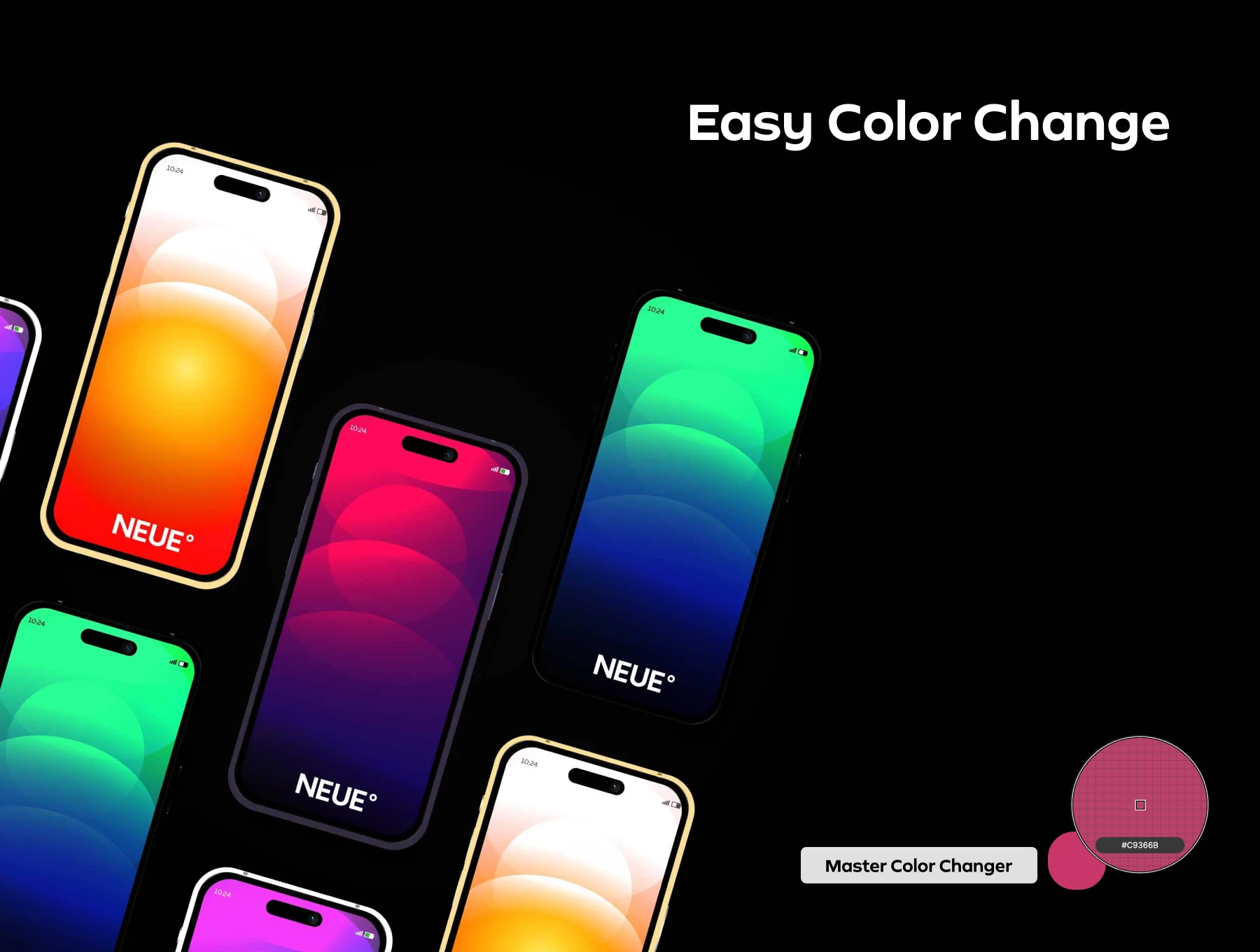 iPhone 14 Pro Vector Mockup 5