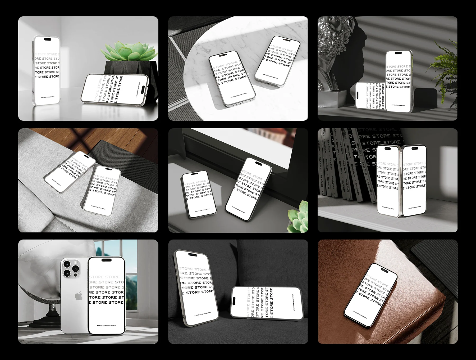 iPhone 14 | Realistic Interior Scenes Mockup 5