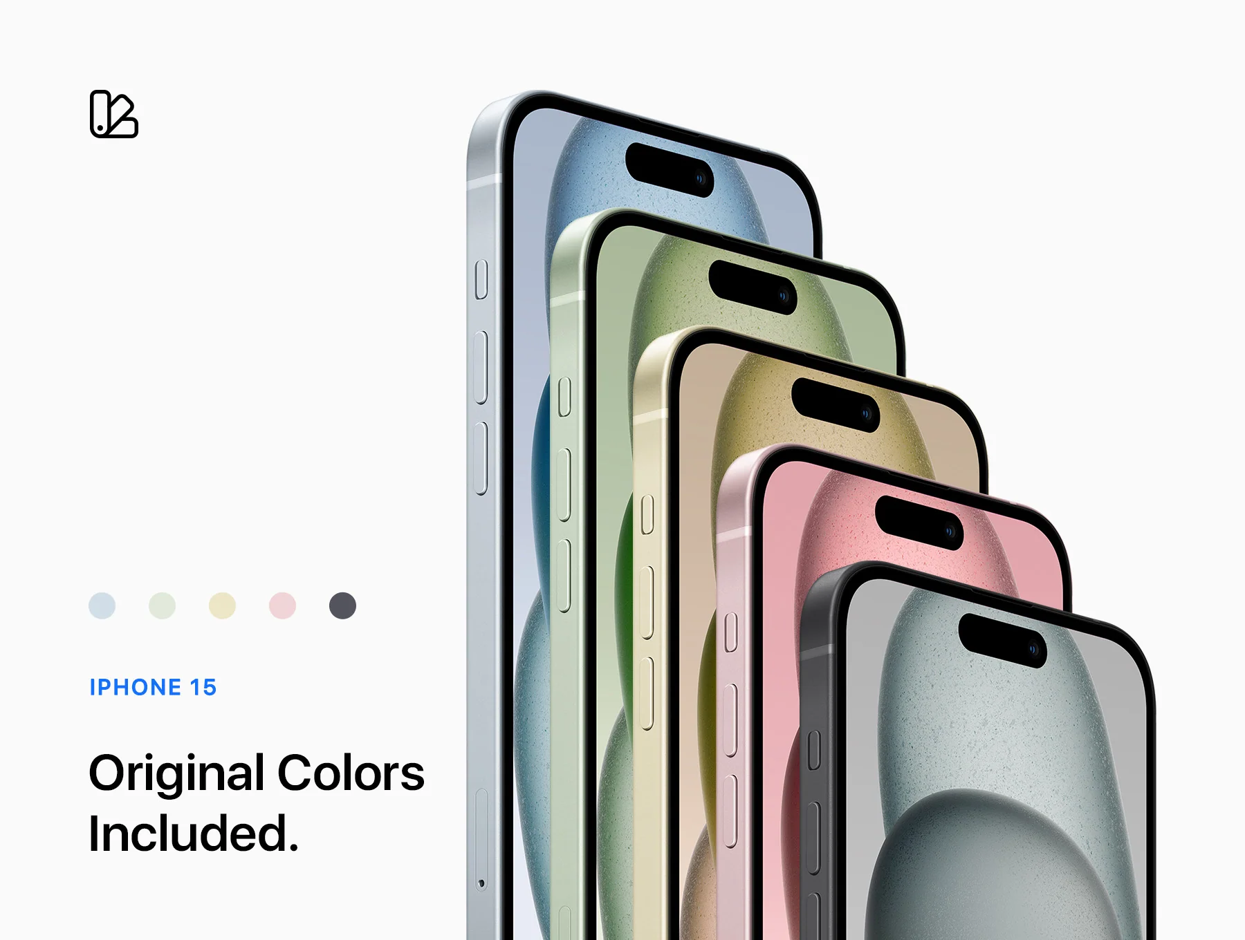 iPhone 15 Bundle - 63 Mockups Scenes 7