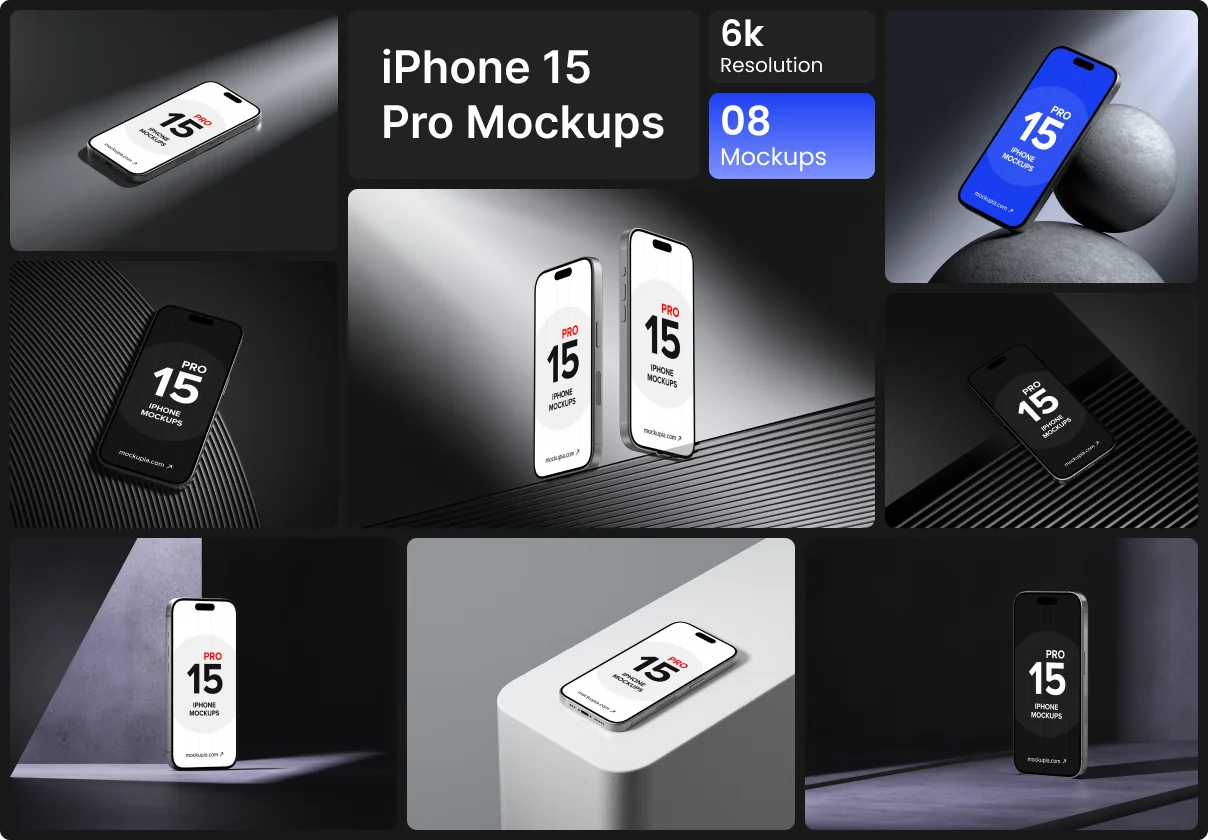 iPhone 15 Mockup Vol 2