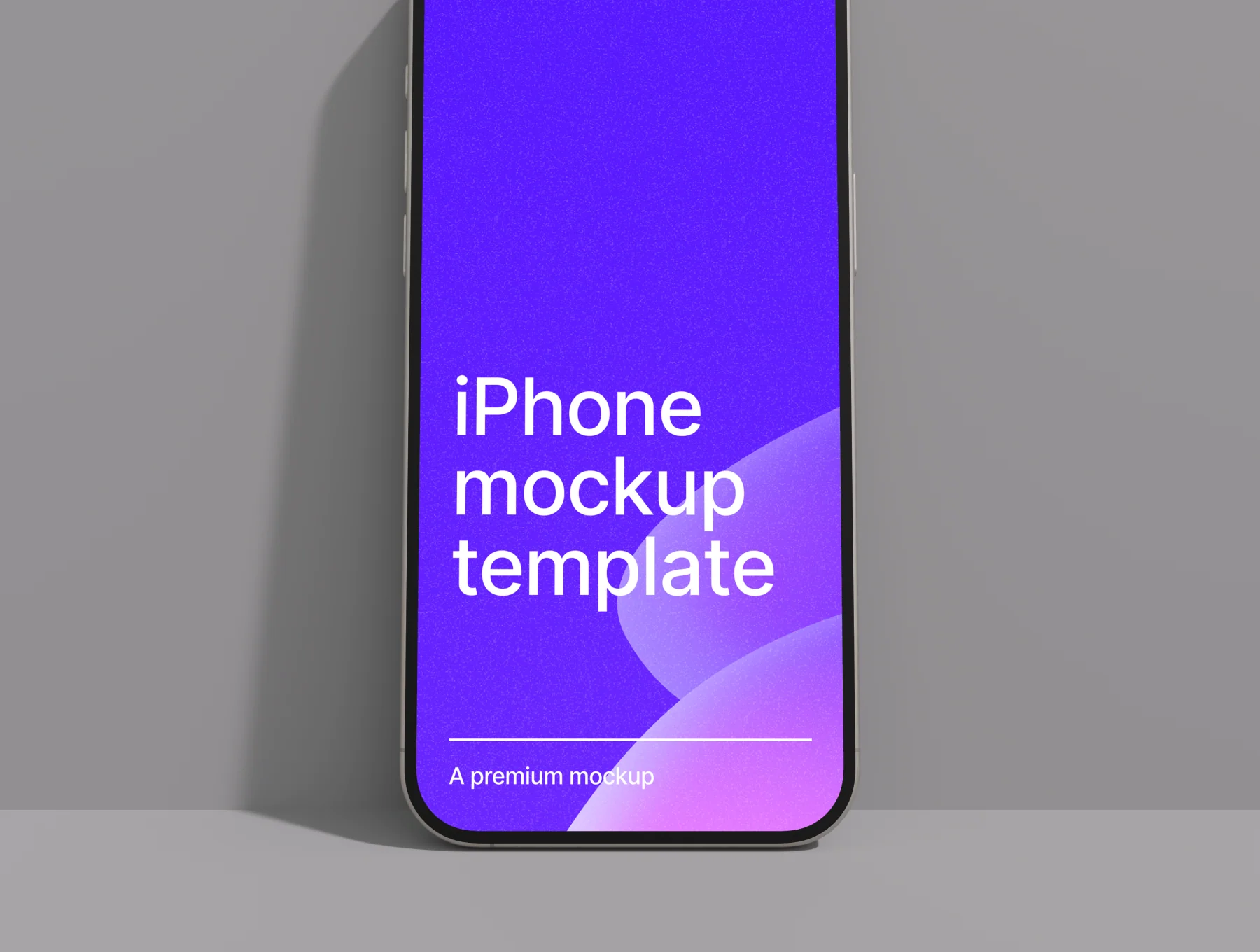 iPhone 15 Pro Max Minimal Mockup