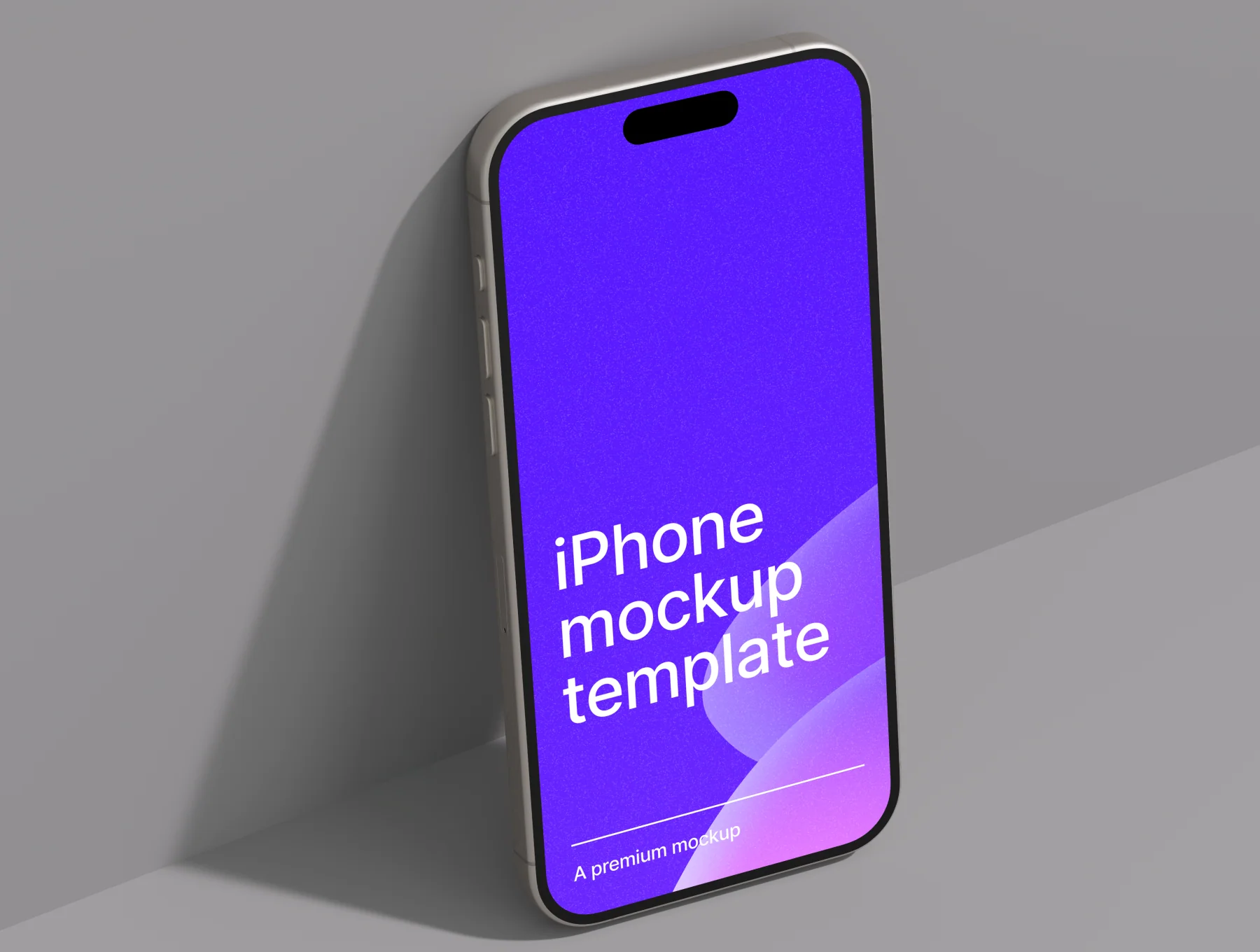 iPhone 15 Pro Max Minimal Mockup 2