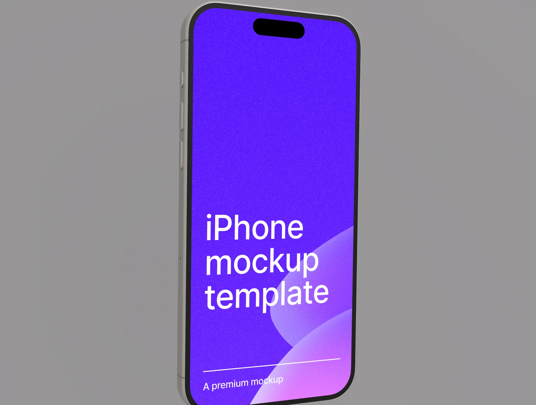 iPhone 15 Pro Max Minimal Mockup 3