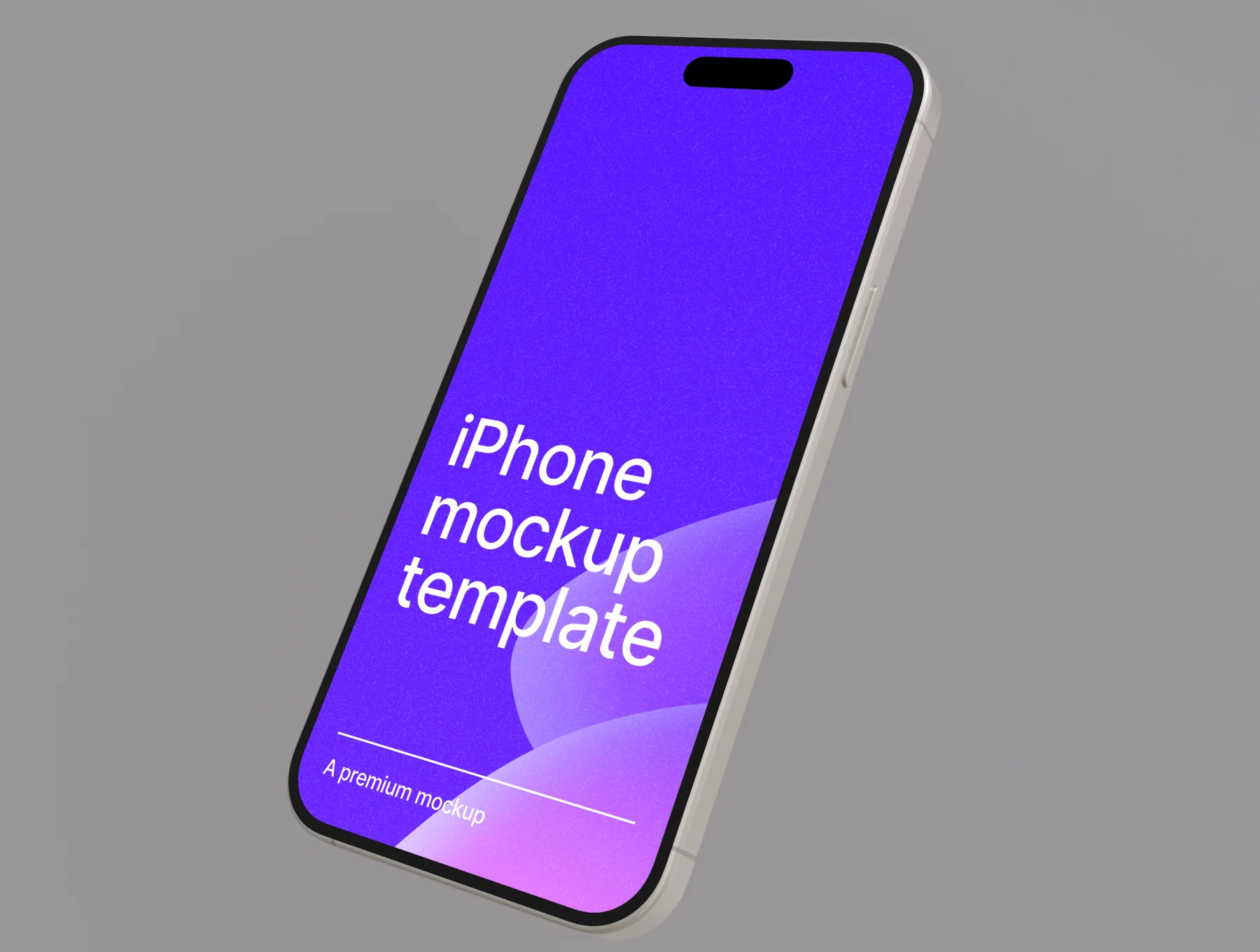 iPhone 15 Pro Max Minimal Mockup 4