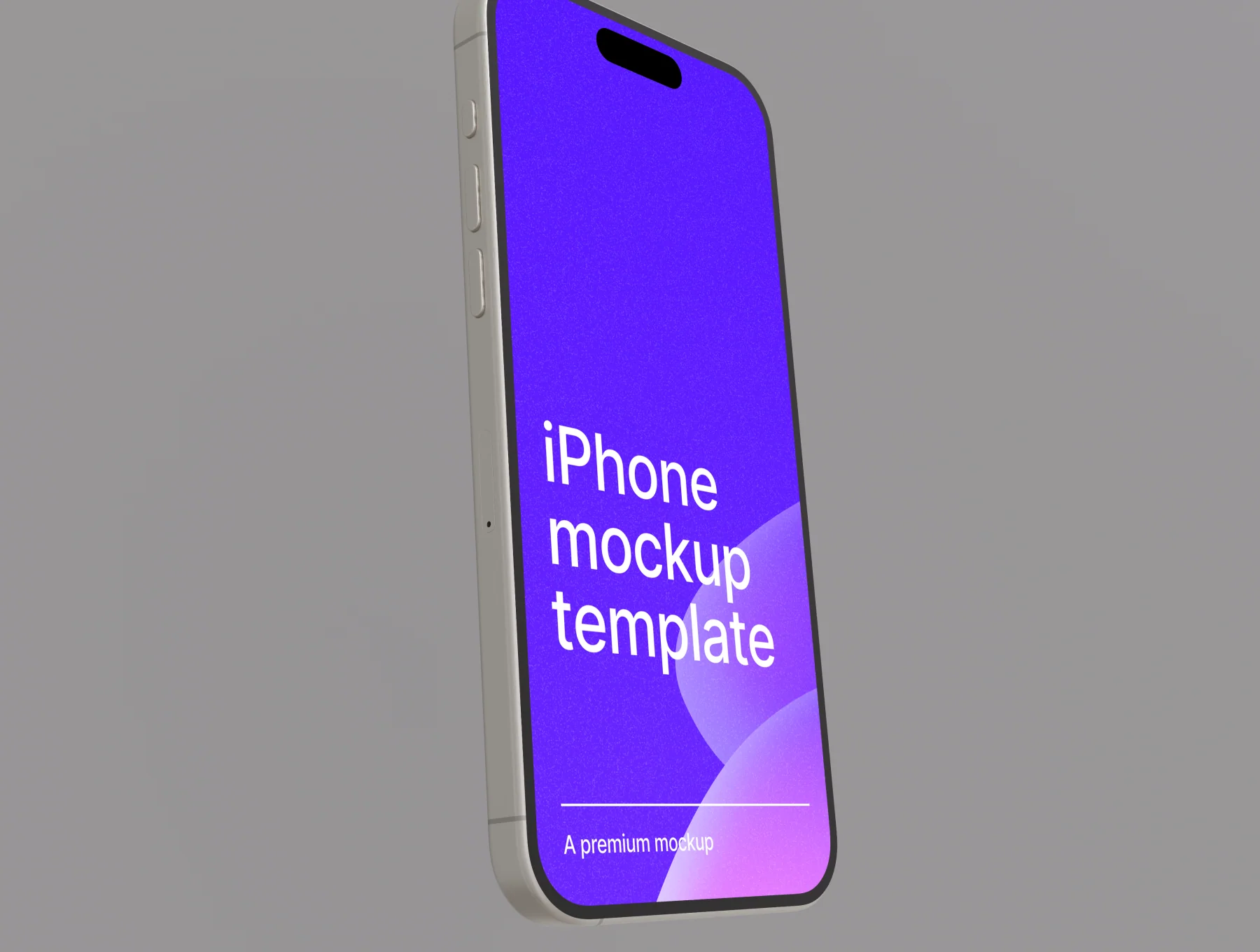 iPhone 15 Pro Max Minimal Mockup 5