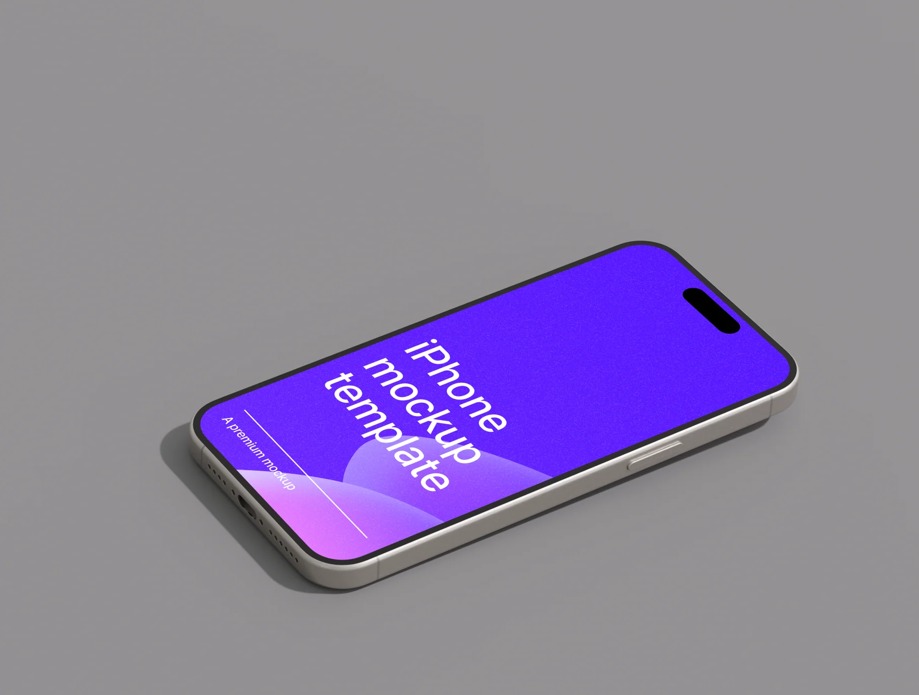 iPhone 15 Pro Max Minimal Mockup 6