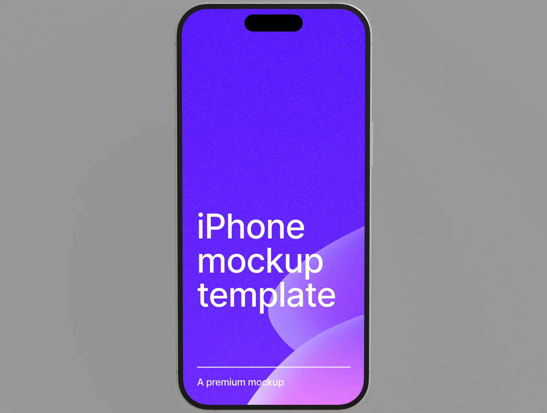 iPhone 15 Pro Max Minimal Mockup 8