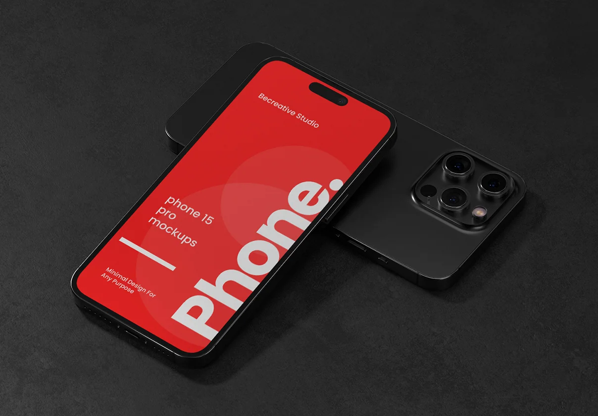 8 iPhone 15 Pro Max Mockups