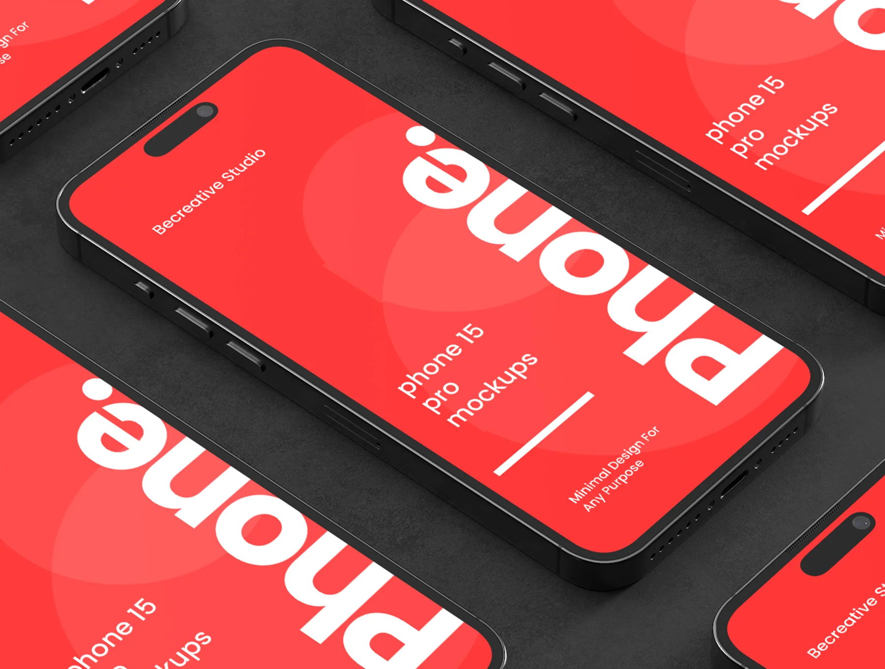 8 iPhone 15 Pro Max Mockups 6