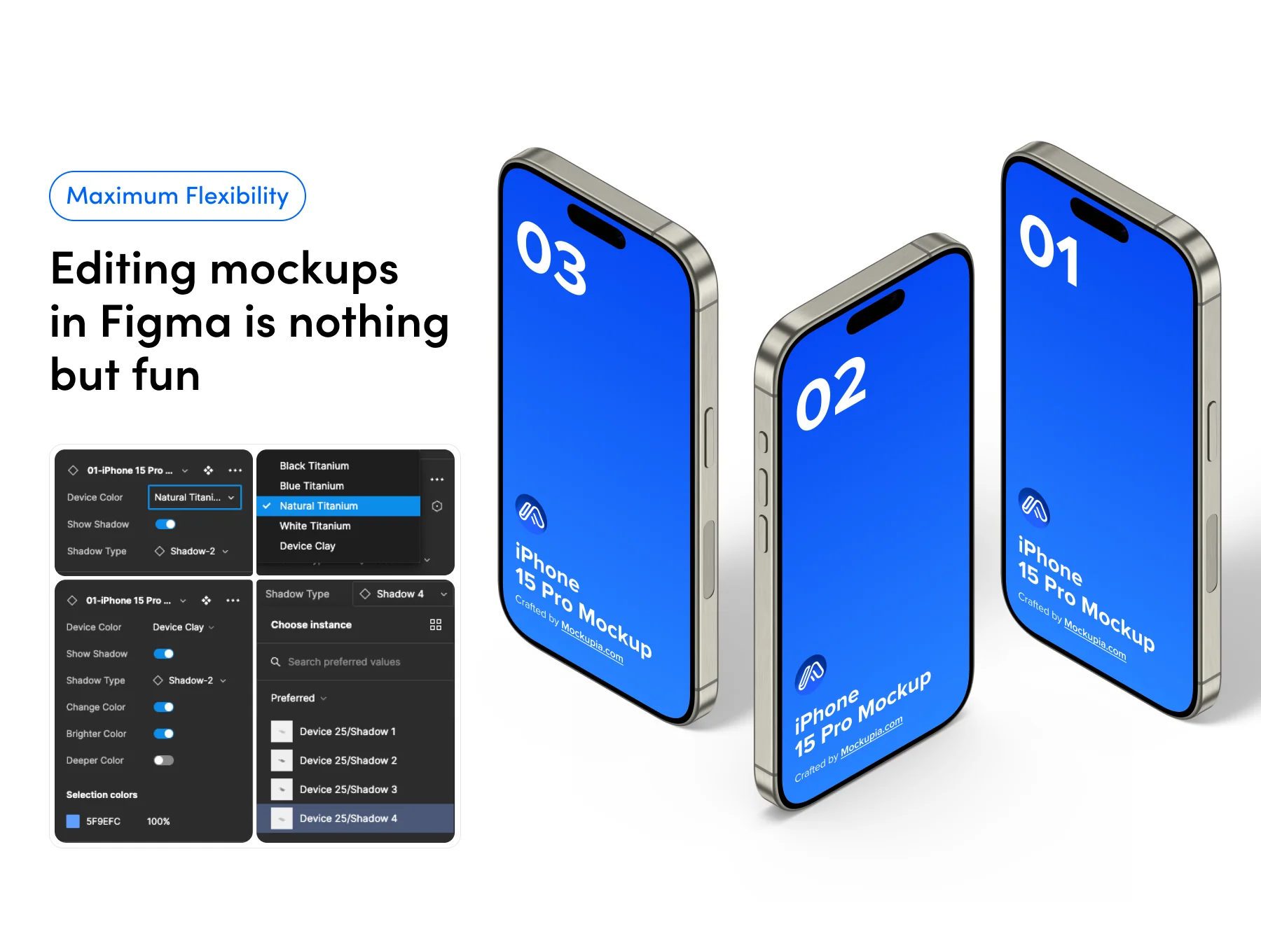 iPhone 15 Pro Mockup Bundle 5