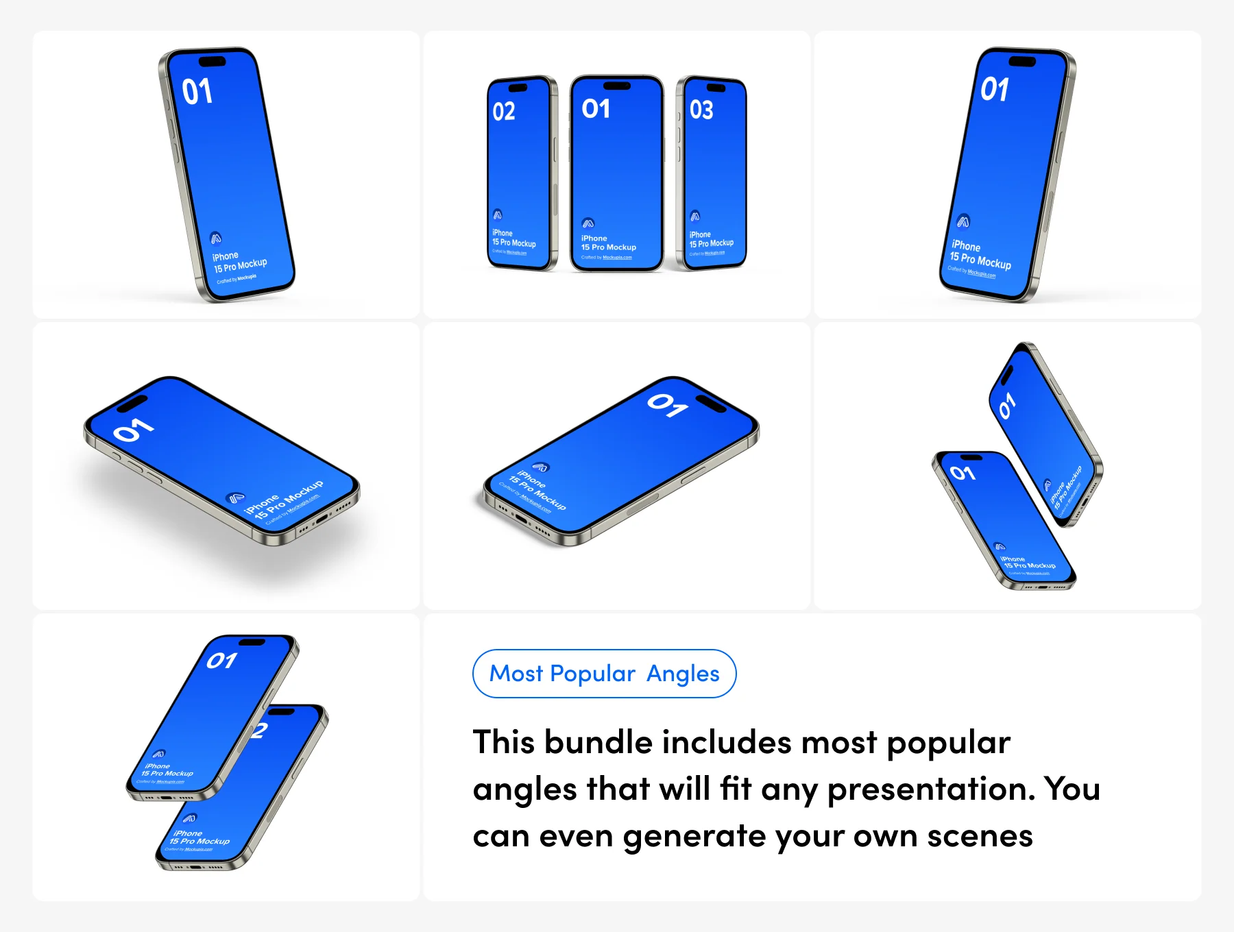 iPhone 15 Pro Mockup Bundle 7