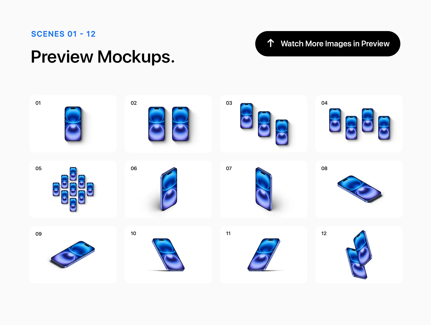 iPhone 16 - 24 Mockups Scenes 2