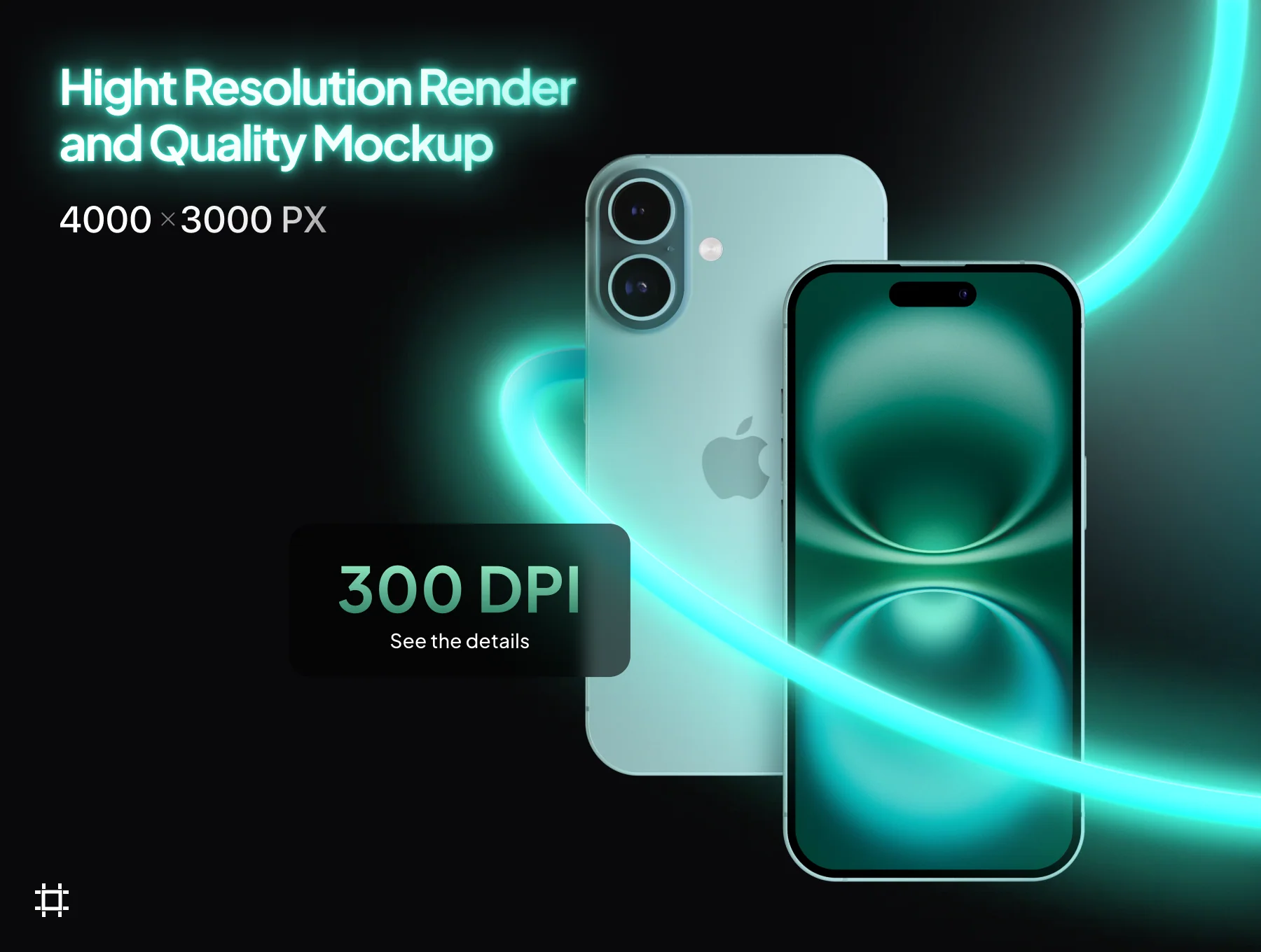 iPhone 16 Mockup - 10 Mockups Scenes 2
