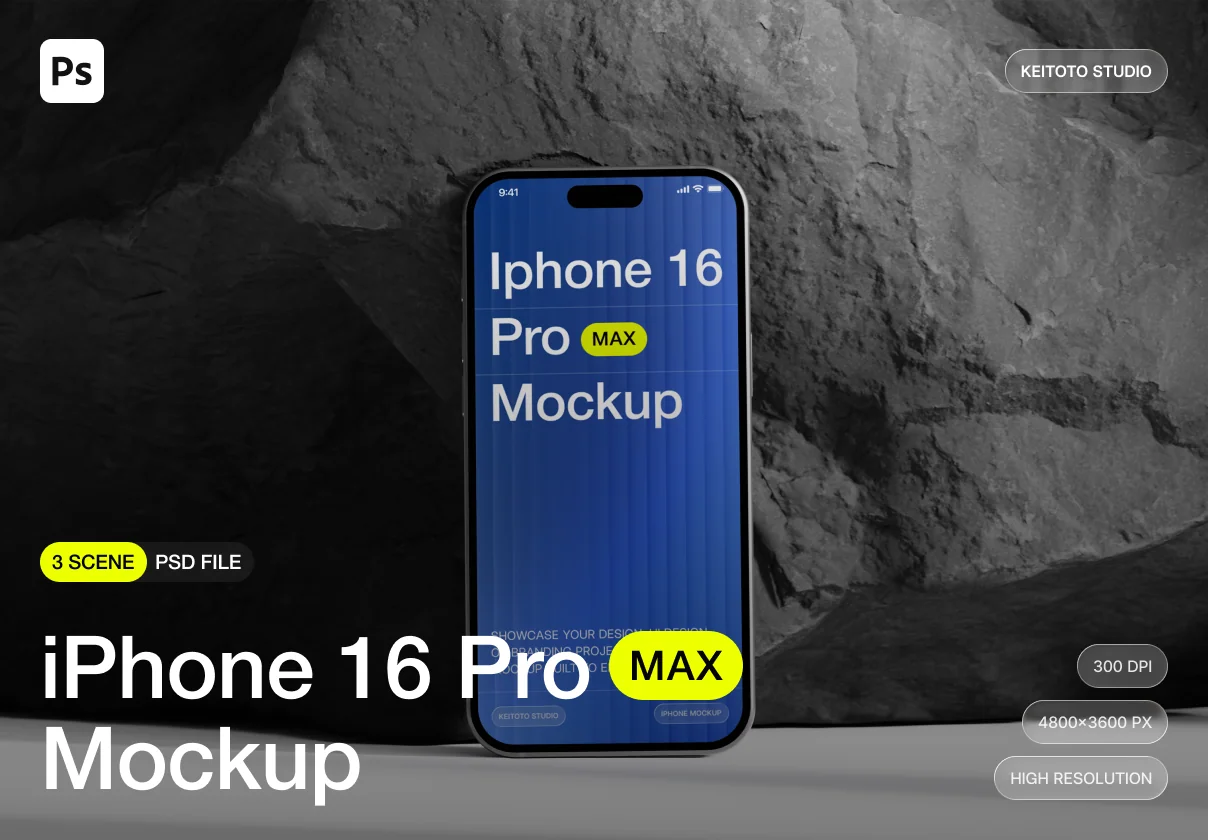 Iphone 16 Pro Max Mockup