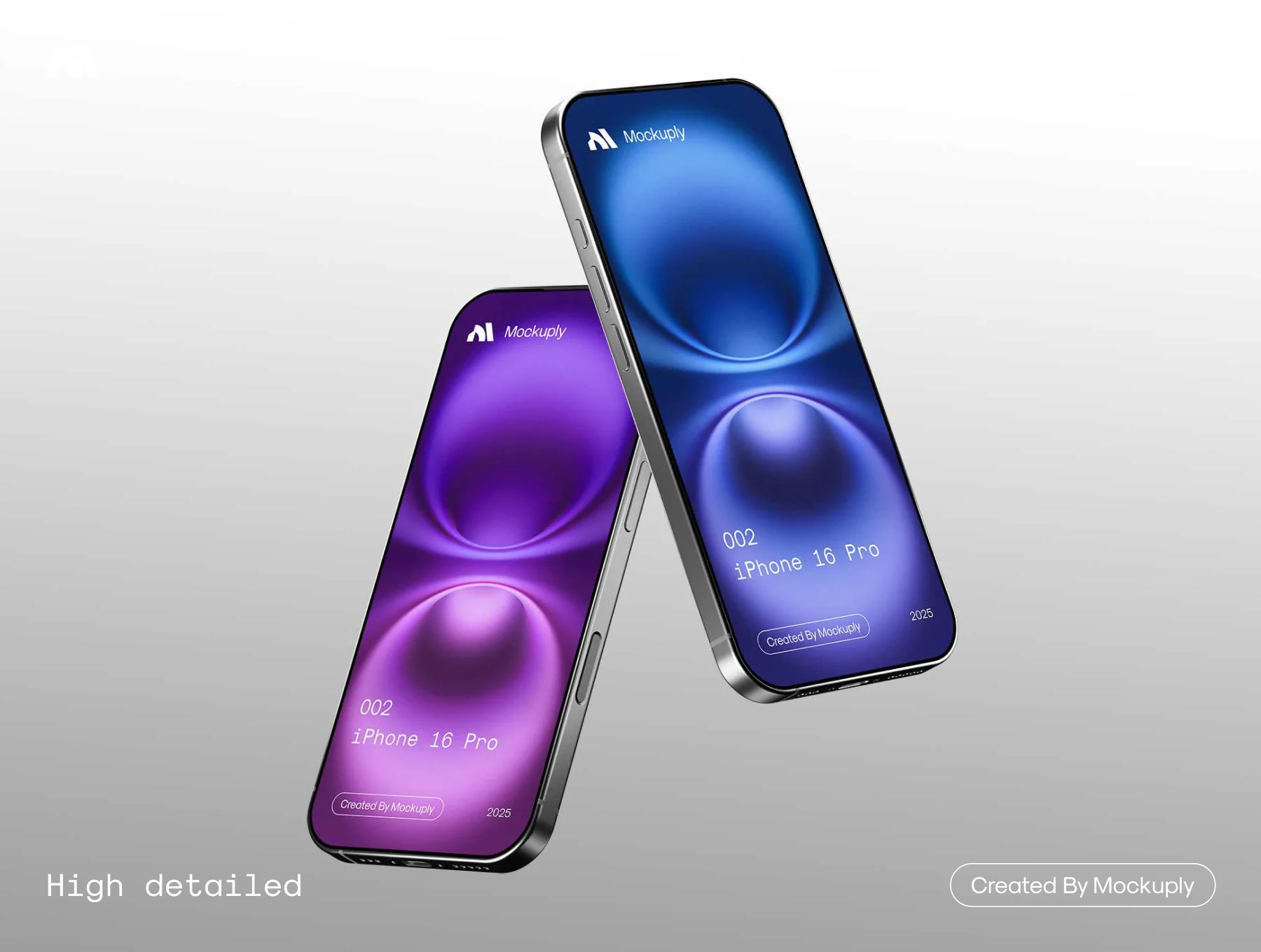 iPhone 16 Pro Mockup, Mockuply Pro 2