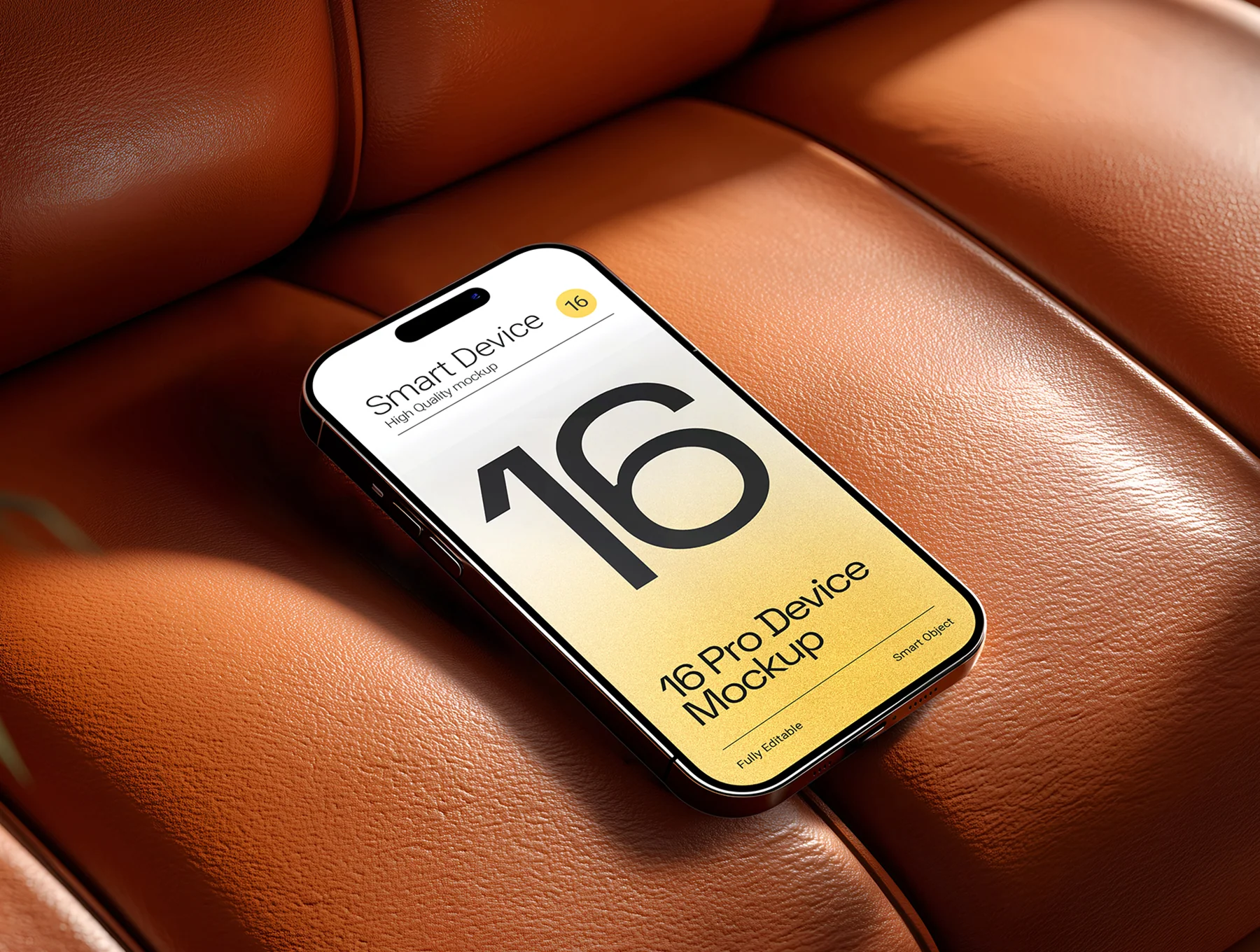 iPhone 16 Pro Mockup Set - 15 PSD Scene 12